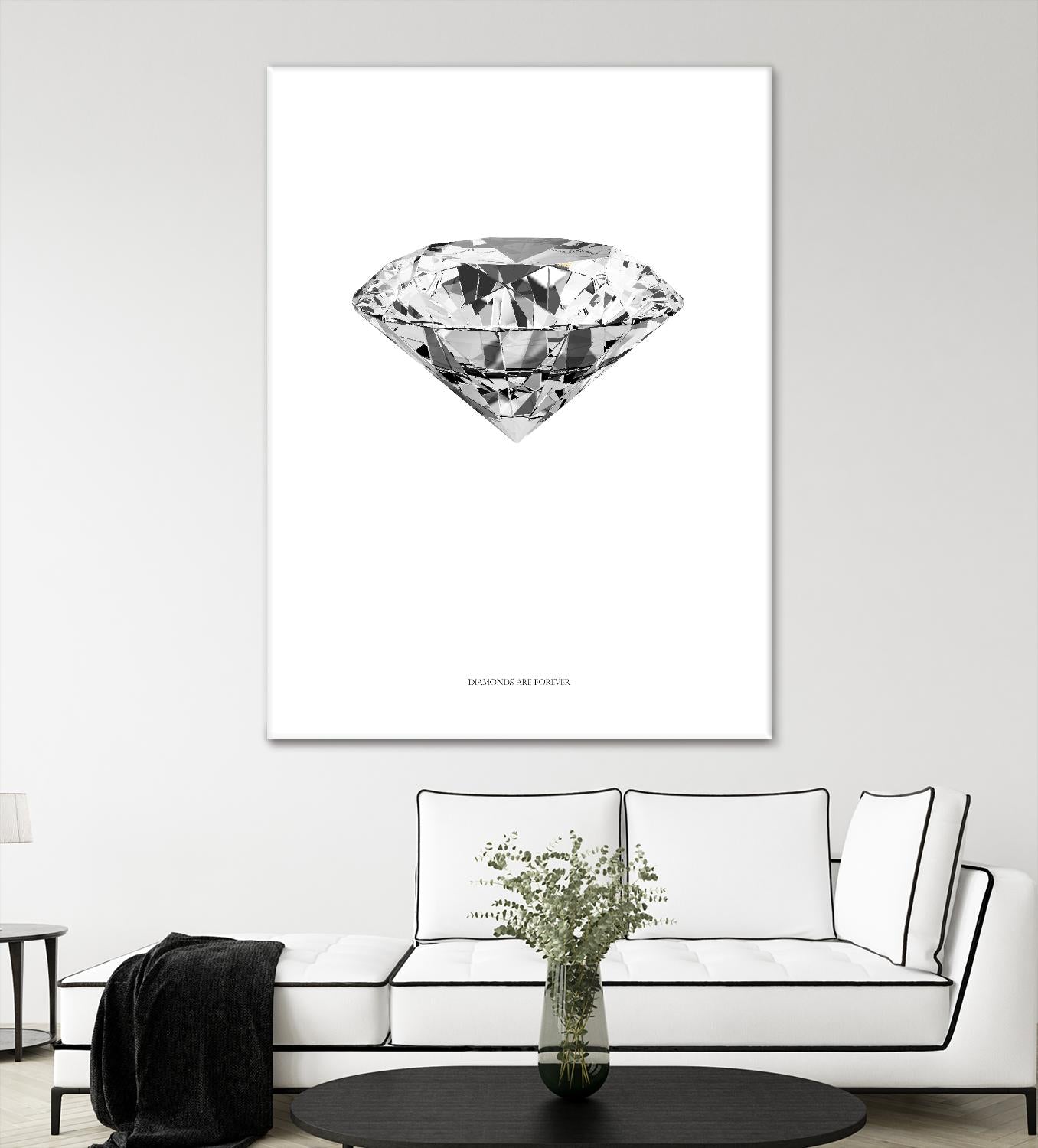 Diamonds are Forever II by TypeLike on GIANT ART - multicolor floral/still life; novelty