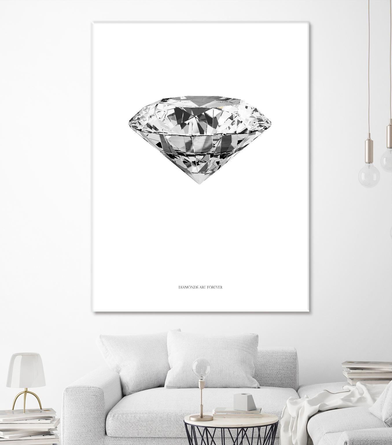 Diamonds are Forever II by TypeLike on GIANT ART - multicolor floral/still life; novelty