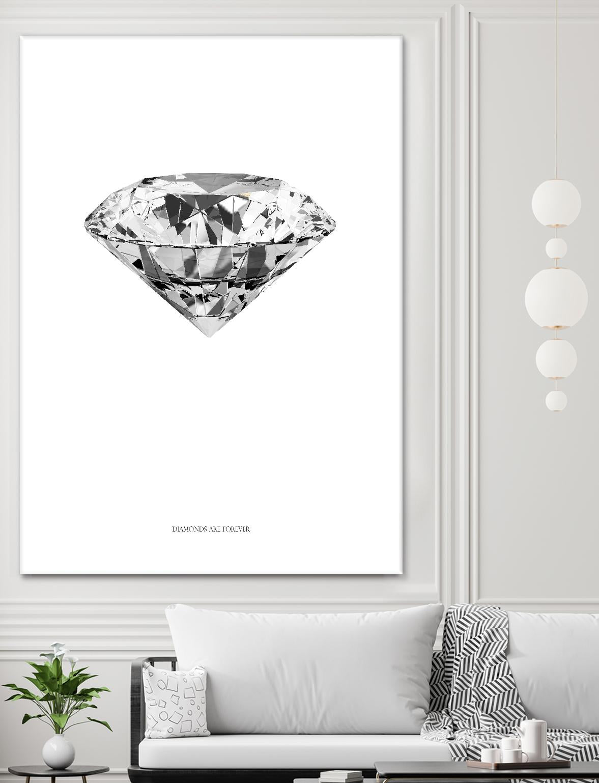 Diamonds are Forever II by TypeLike on GIANT ART - multicolor floral/still life; novelty