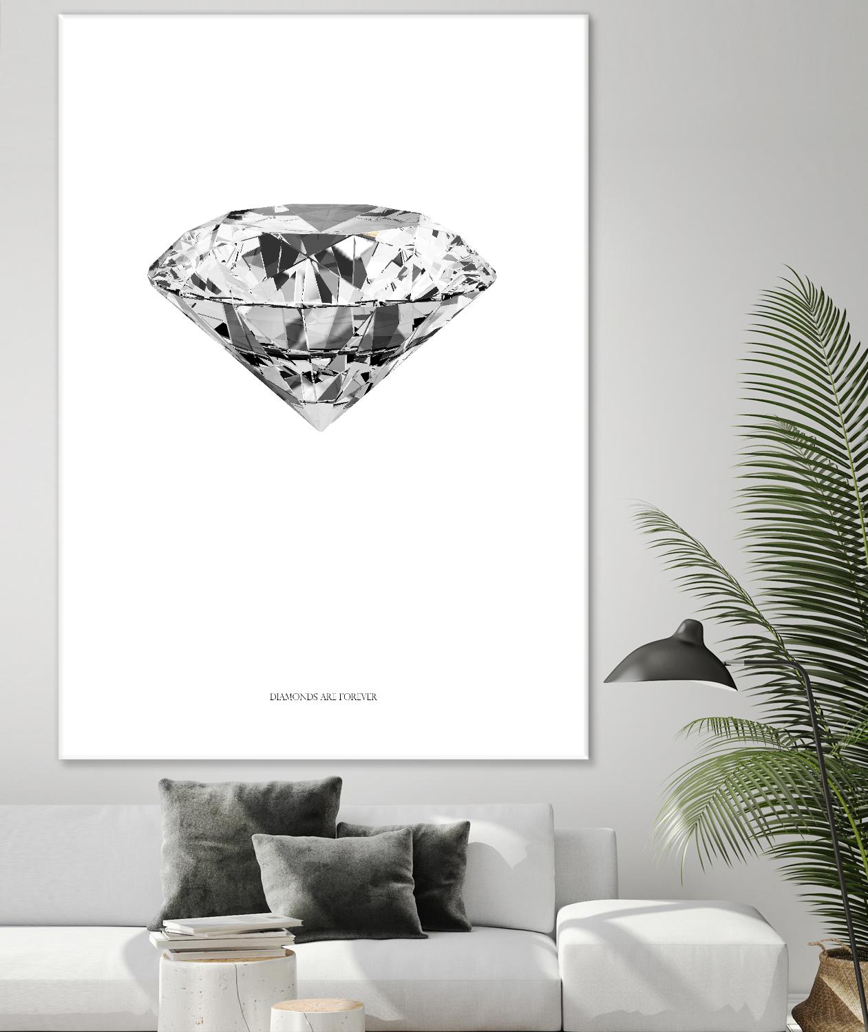 Diamonds are Forever II by TypeLike on GIANT ART - multicolor floral/still life; novelty