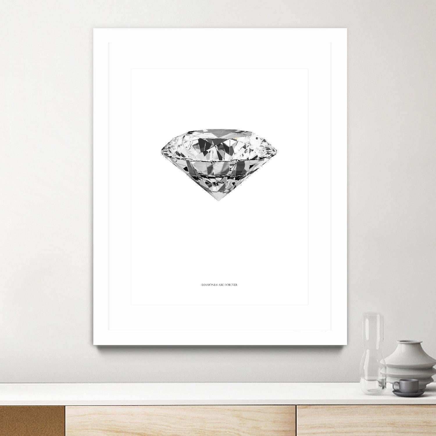 Diamonds are Forever II by TypeLike on GIANT ART - multicolor floral/still life; novelty