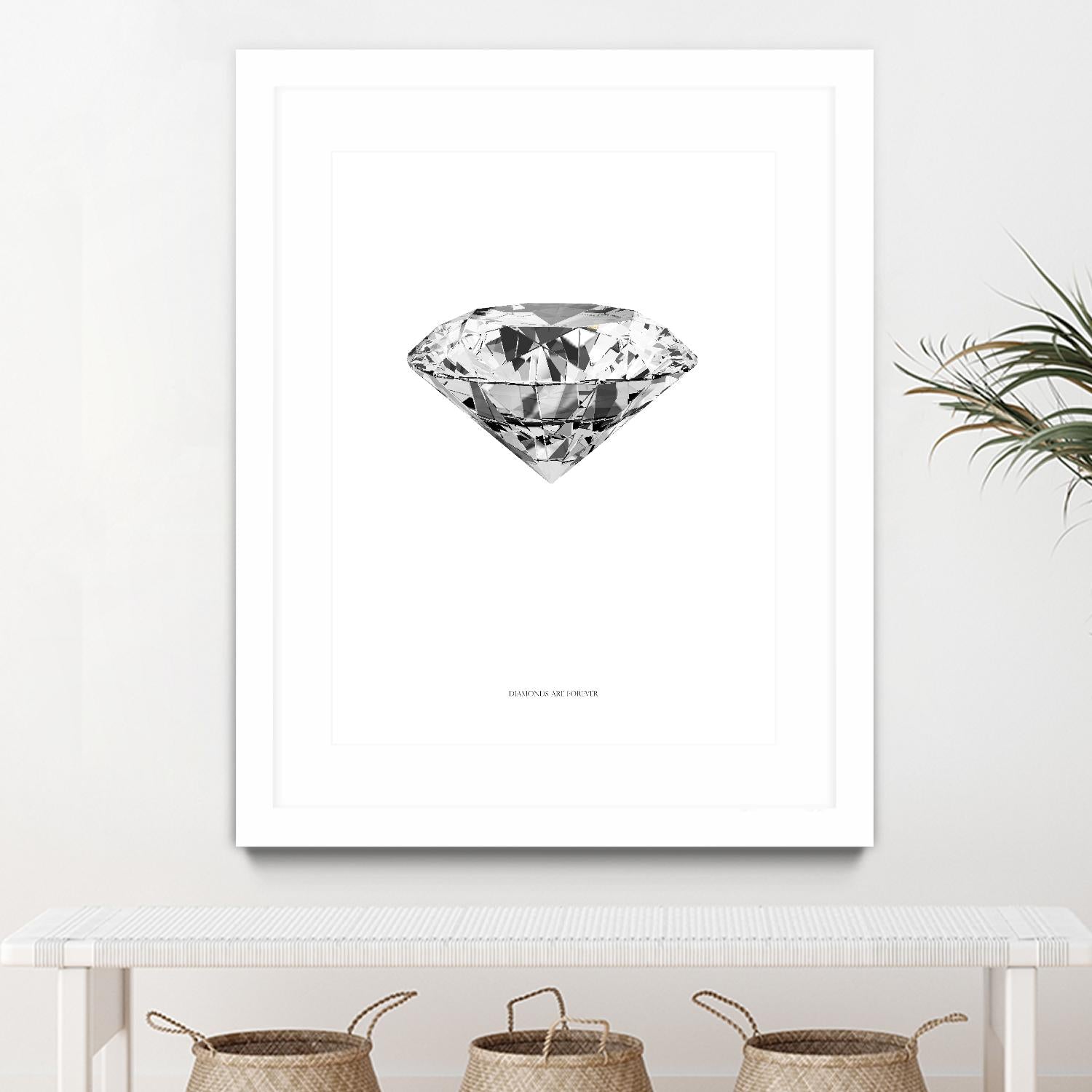 Diamonds are Forever II by TypeLike on GIANT ART - multicolor floral/still life; novelty