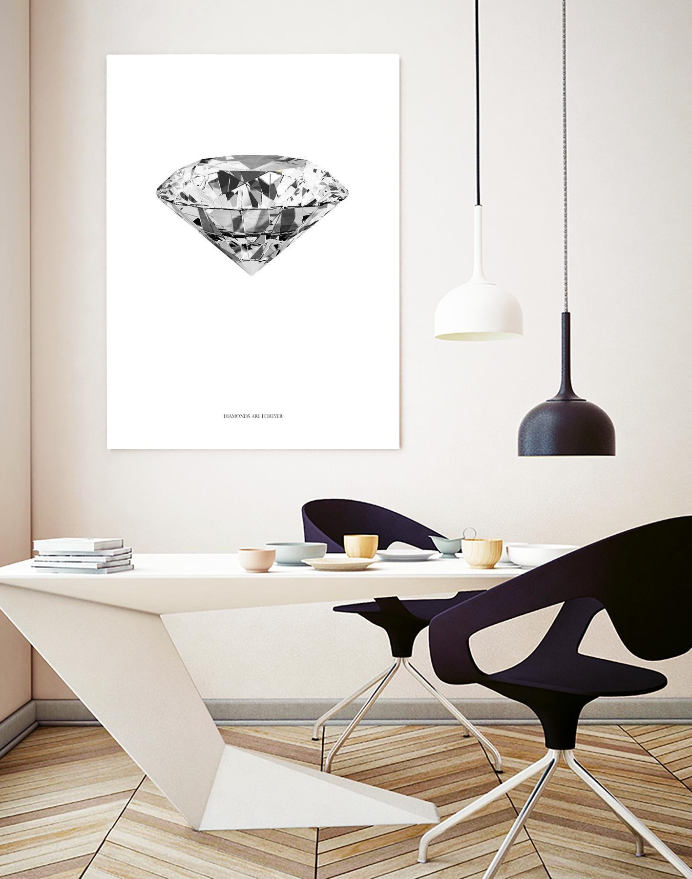 Diamonds are Forever II by TypeLike on GIANT ART - multicolor floral/still life; novelty