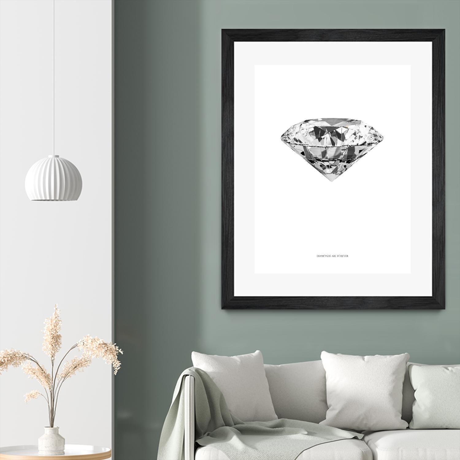Diamonds are Forever II by TypeLike on GIANT ART - multicolor floral/still life; novelty