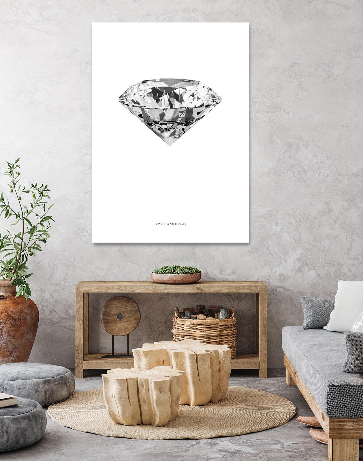 Diamonds are Forever II by TypeLike on GIANT ART - multicolor floral/still life; novelty