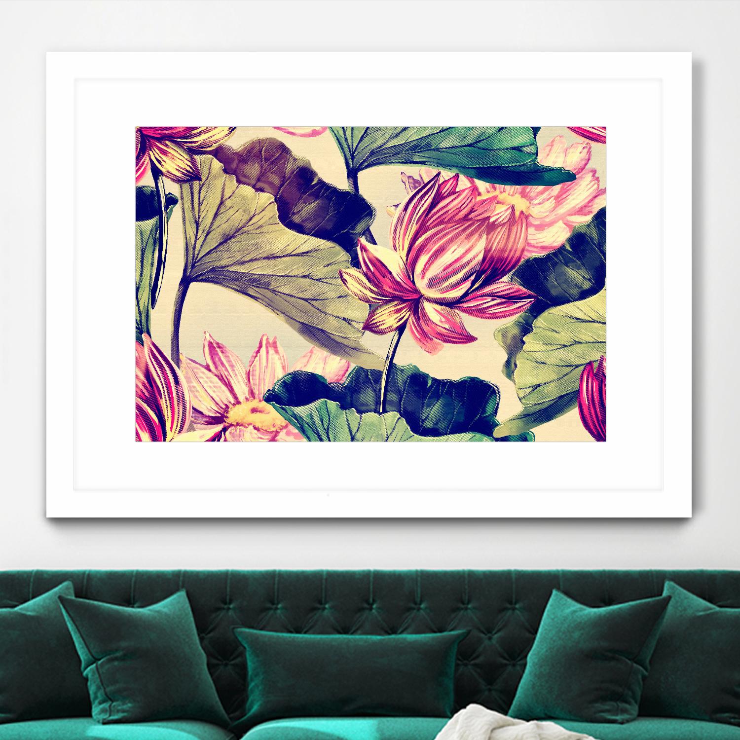 Water Lily by Incado on GIANT ART - multicolor floral/still life; design/type