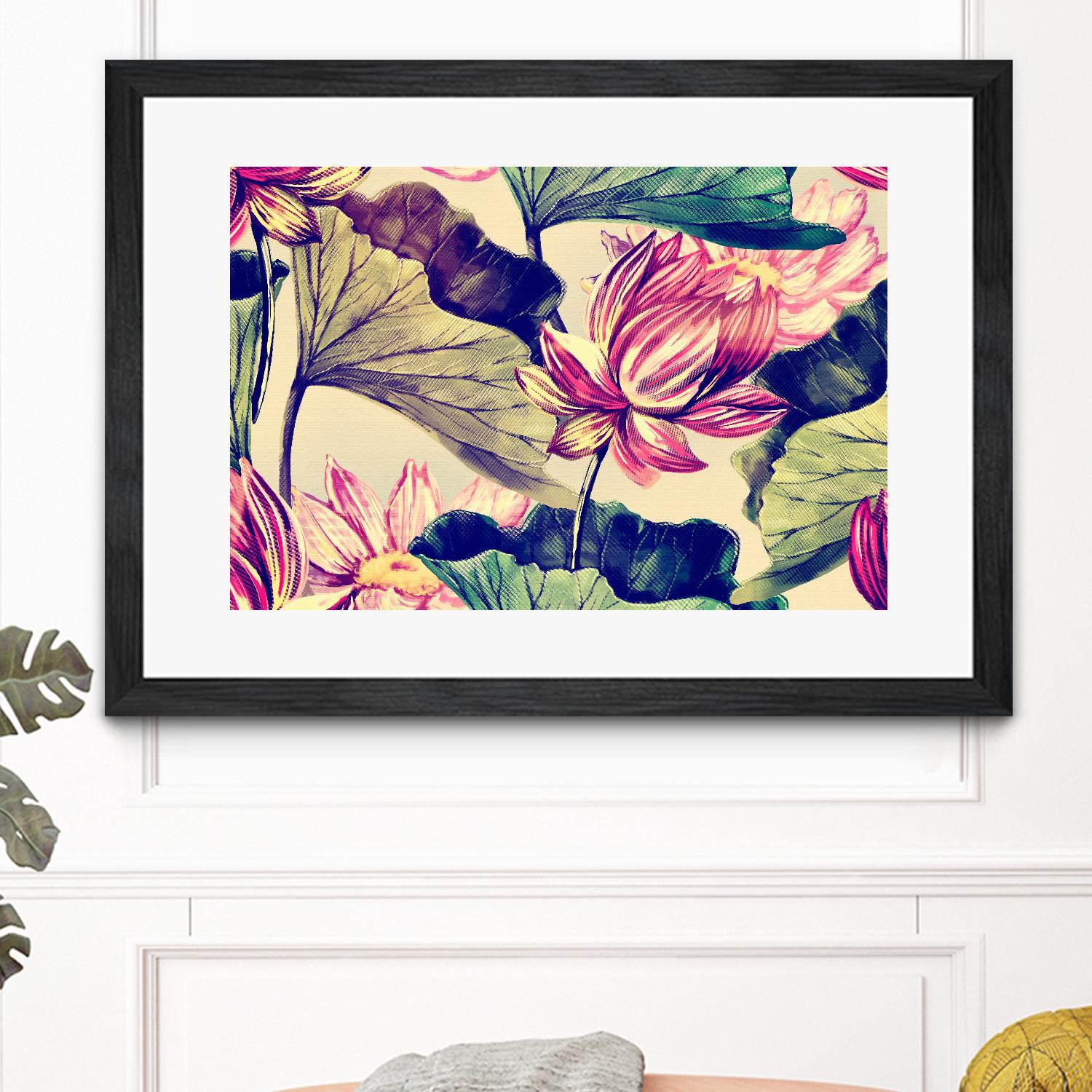 Water Lily by Incado on GIANT ART - multicolor floral/still life; design/type