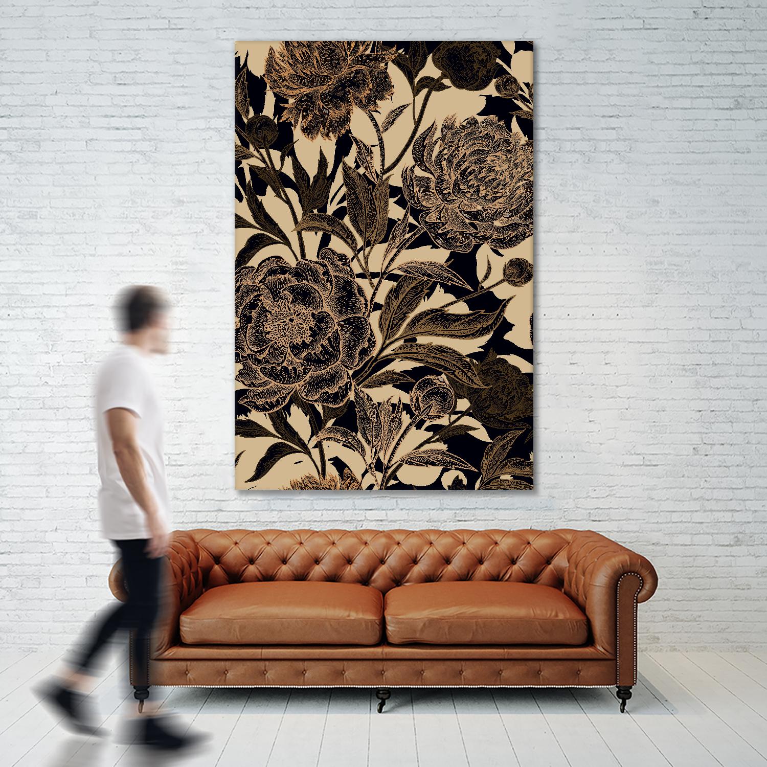 Golden Rose II by Incado on GIANT ART - multicolor floral/still life; design/type