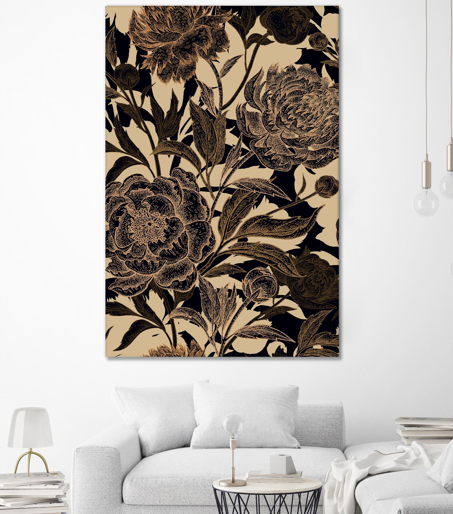 Golden Rose II by Incado on GIANT ART - multicolor floral/still life; design/type
