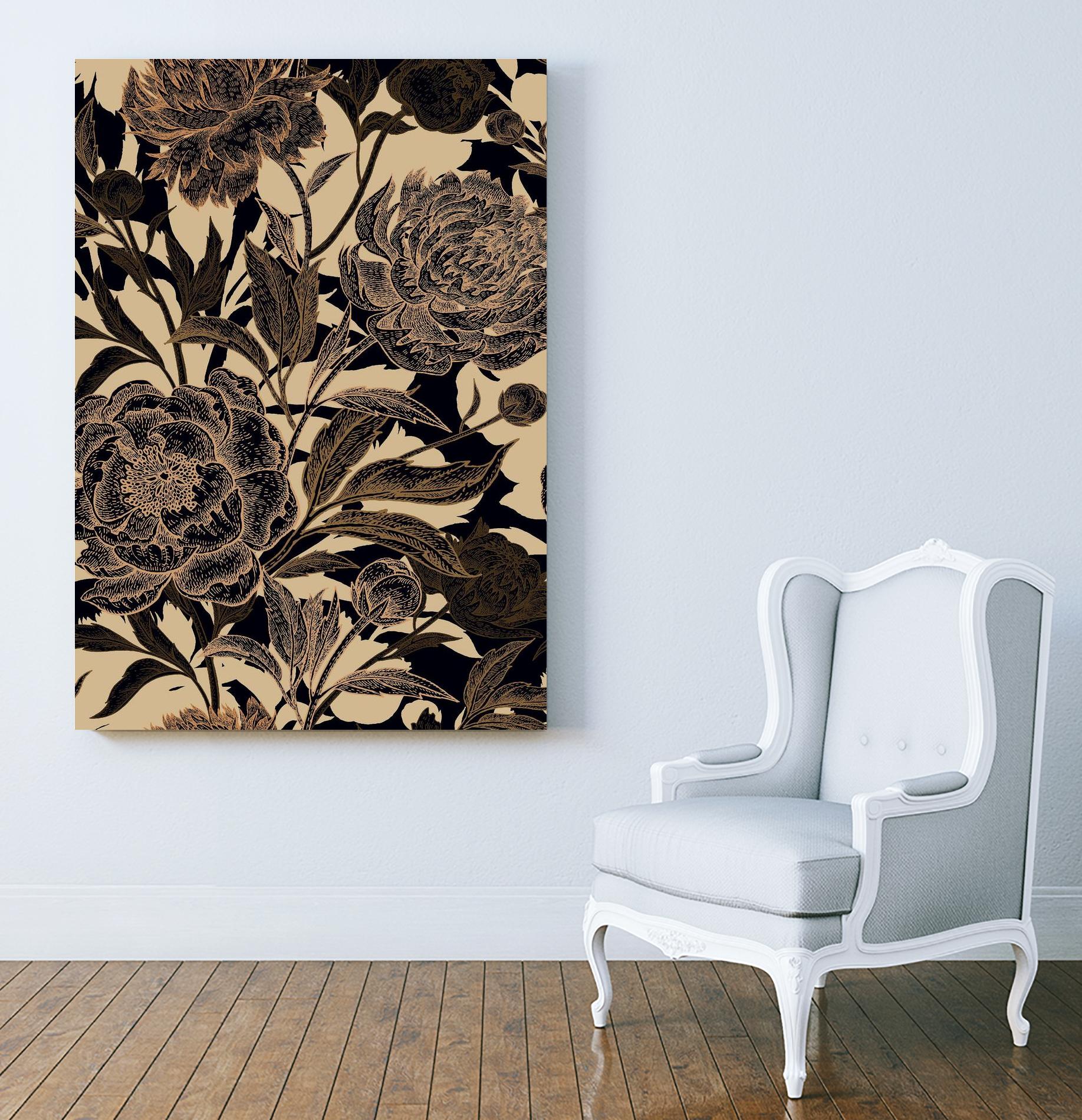 Golden Rose II by Incado on GIANT ART - multicolor floral/still life; design/type
