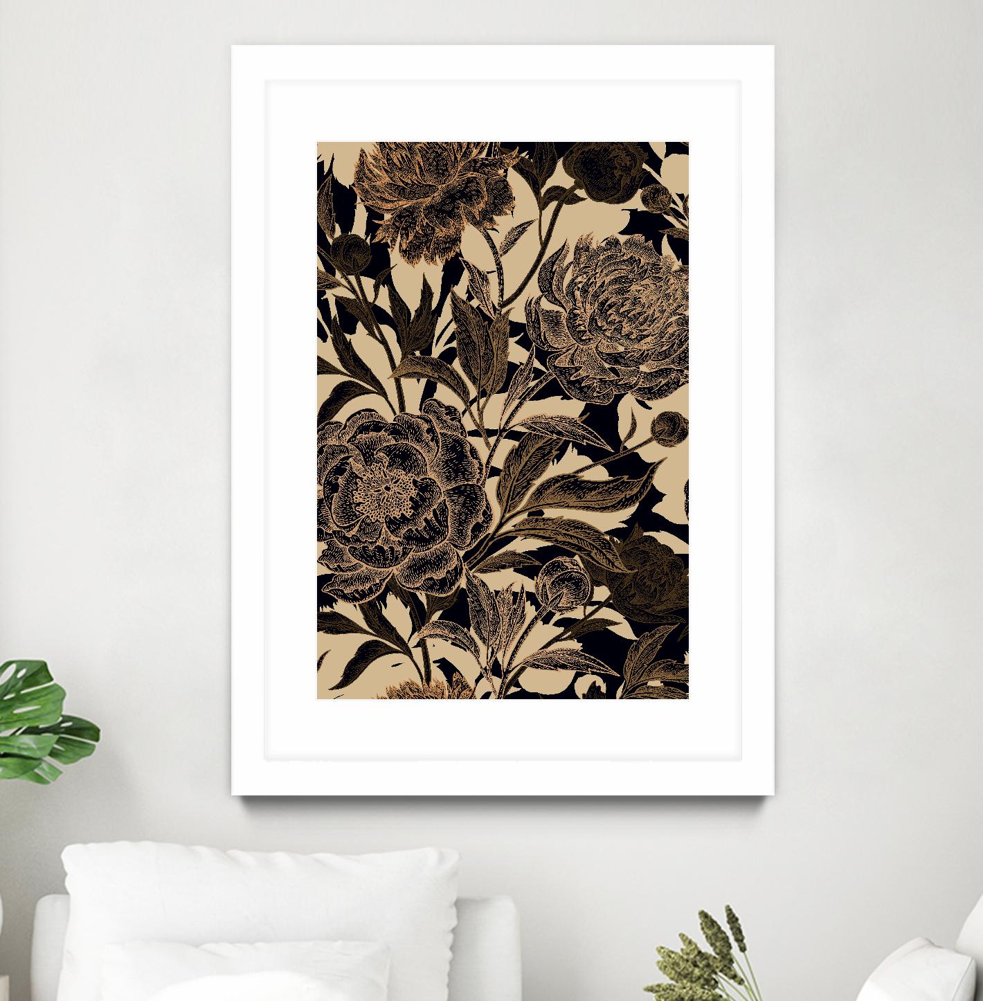 Golden Rose II by Incado on GIANT ART - multicolor floral/still life; design/type