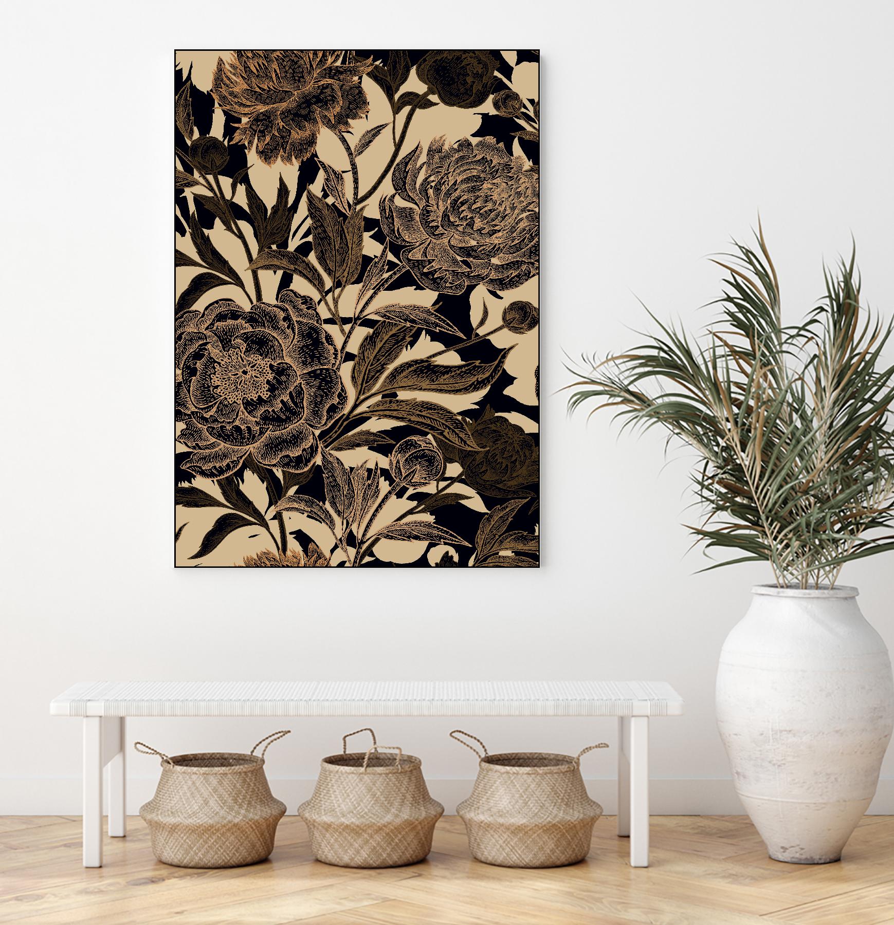 Golden Rose II by Incado on GIANT ART - multicolor floral/still life; design/type