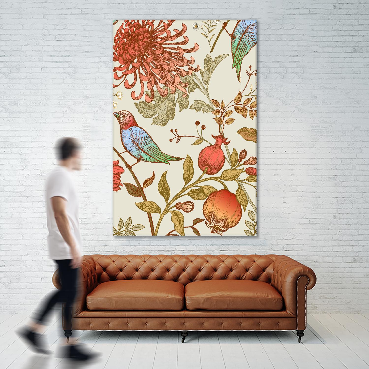 Nordic Victorian II by Incado on GIANT ART - multicolor floral/still life; design/type