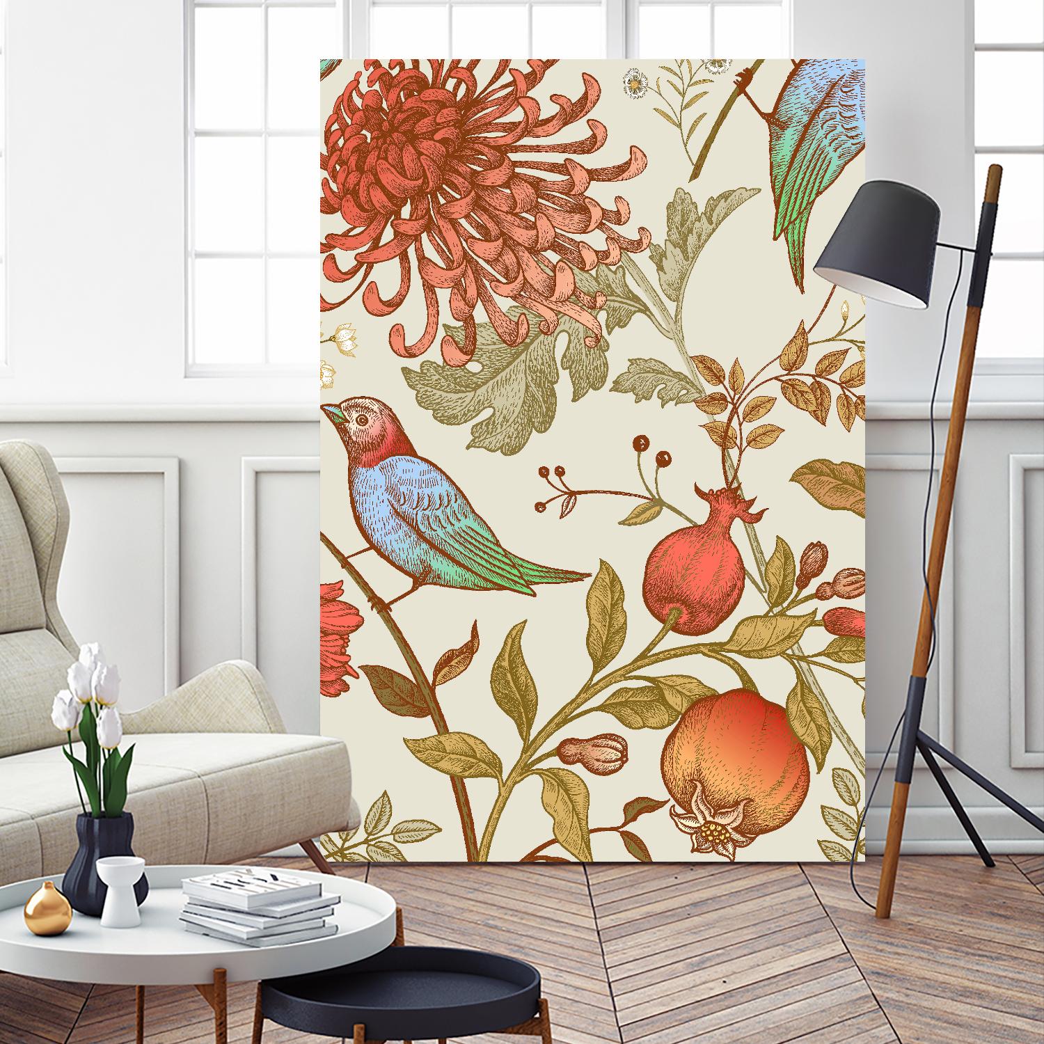 Nordic Victorian II by Incado on GIANT ART - multicolor floral/still life; design/type