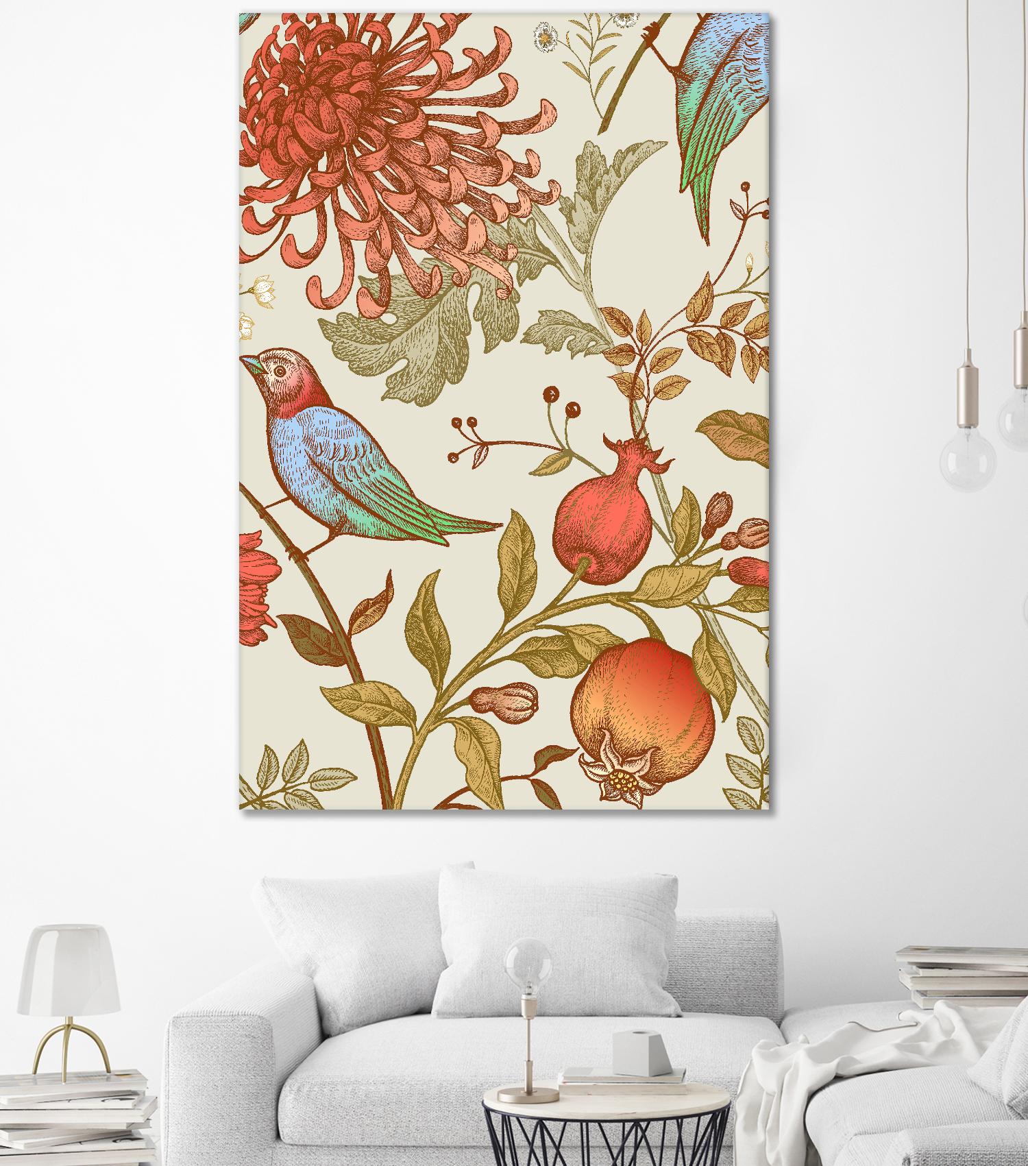 Nordic Victorian II by Incado on GIANT ART - multicolor floral/still life; design/type