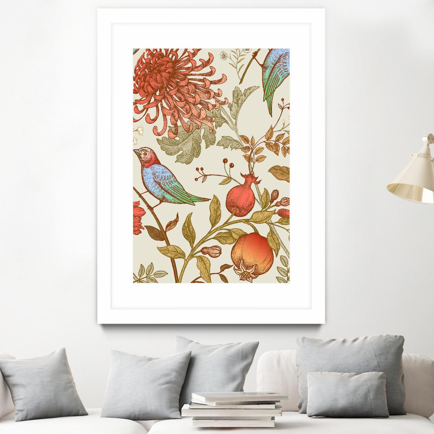 Nordic Victorian II by Incado on GIANT ART - multicolor floral/still life; design/type