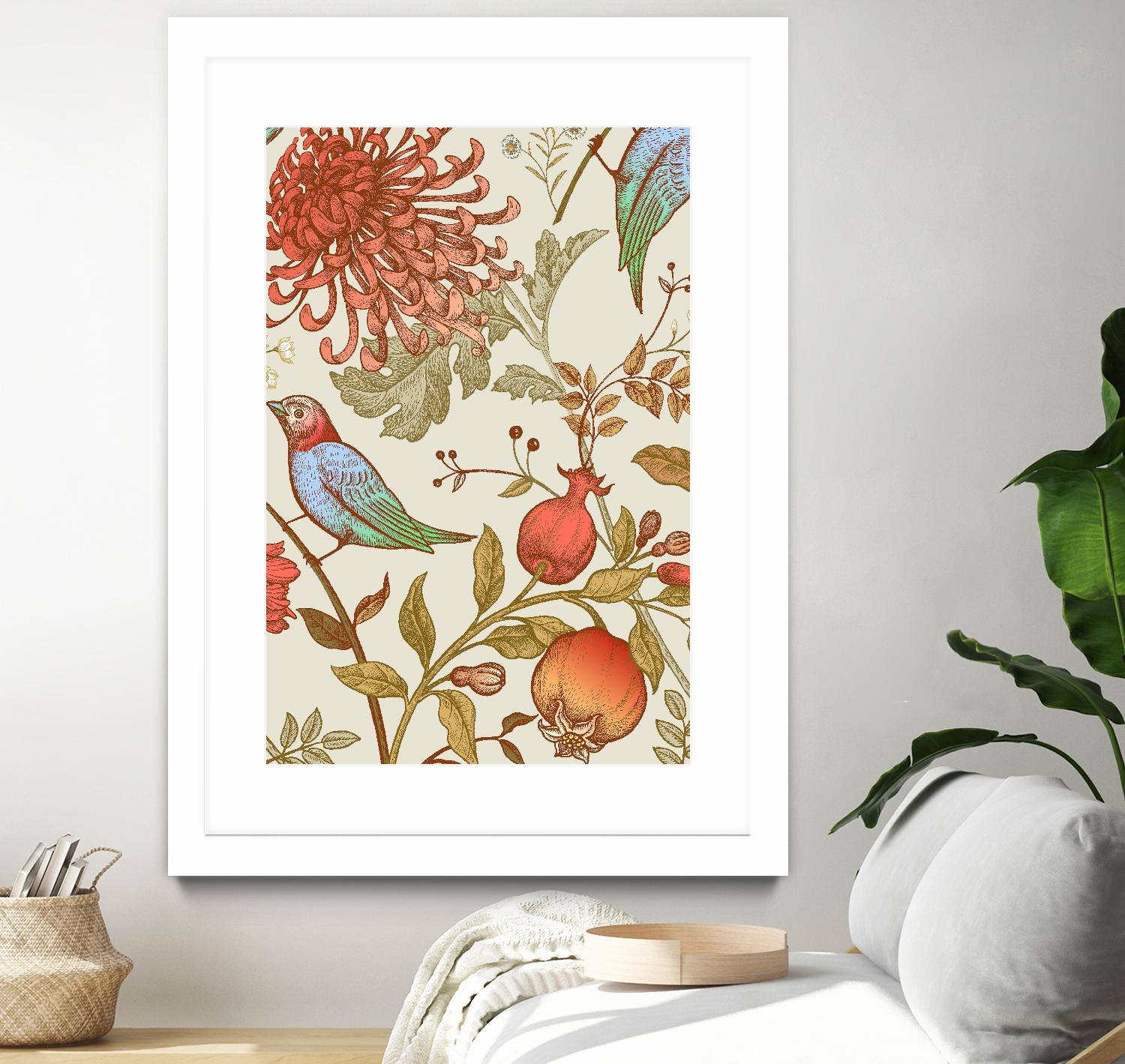 Nordic Victorian II by Incado on GIANT ART - multicolor floral/still life; design/type