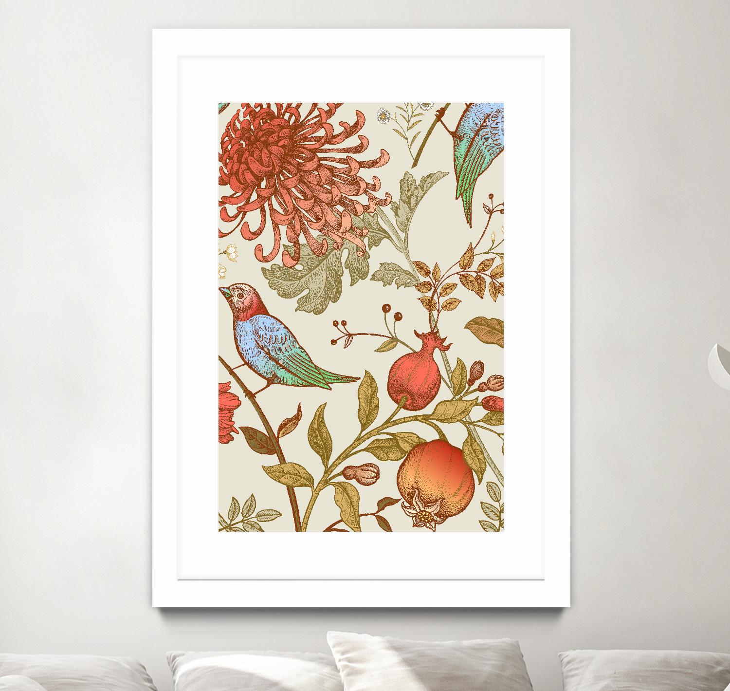Nordic Victorian II by Incado on GIANT ART - multicolor floral/still life; design/type