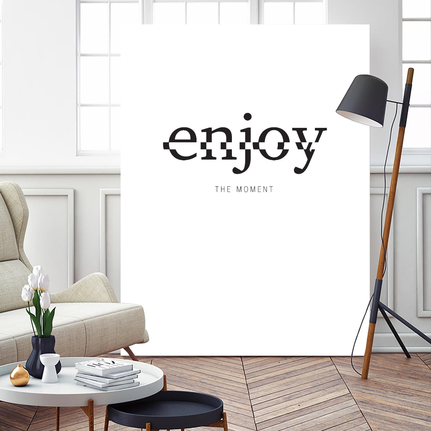 Enjoy by TypeLike on GIANT ART - multicolor design/type; inspirational