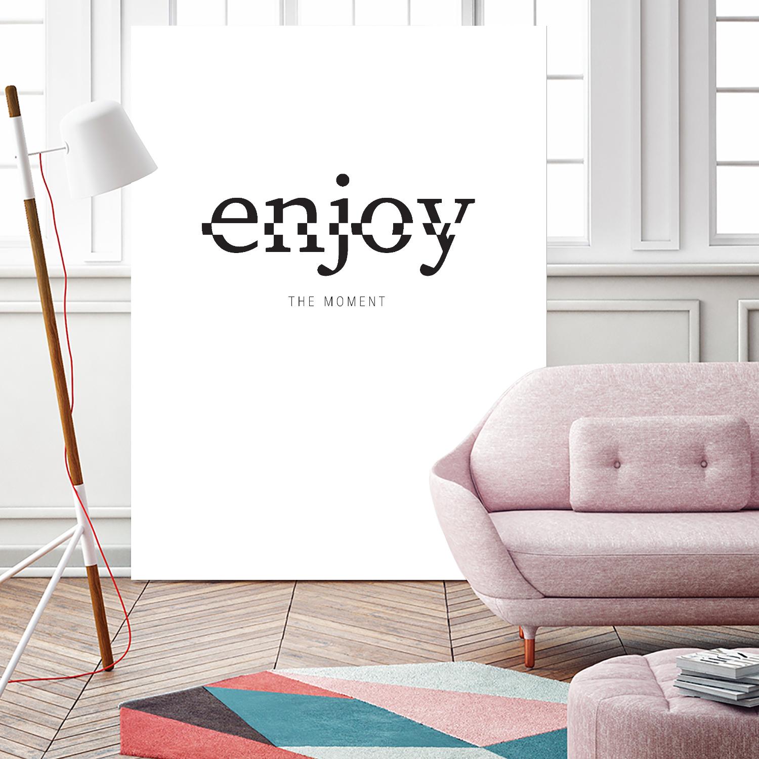 Enjoy by TypeLike on GIANT ART - multicolor design/type; inspirational