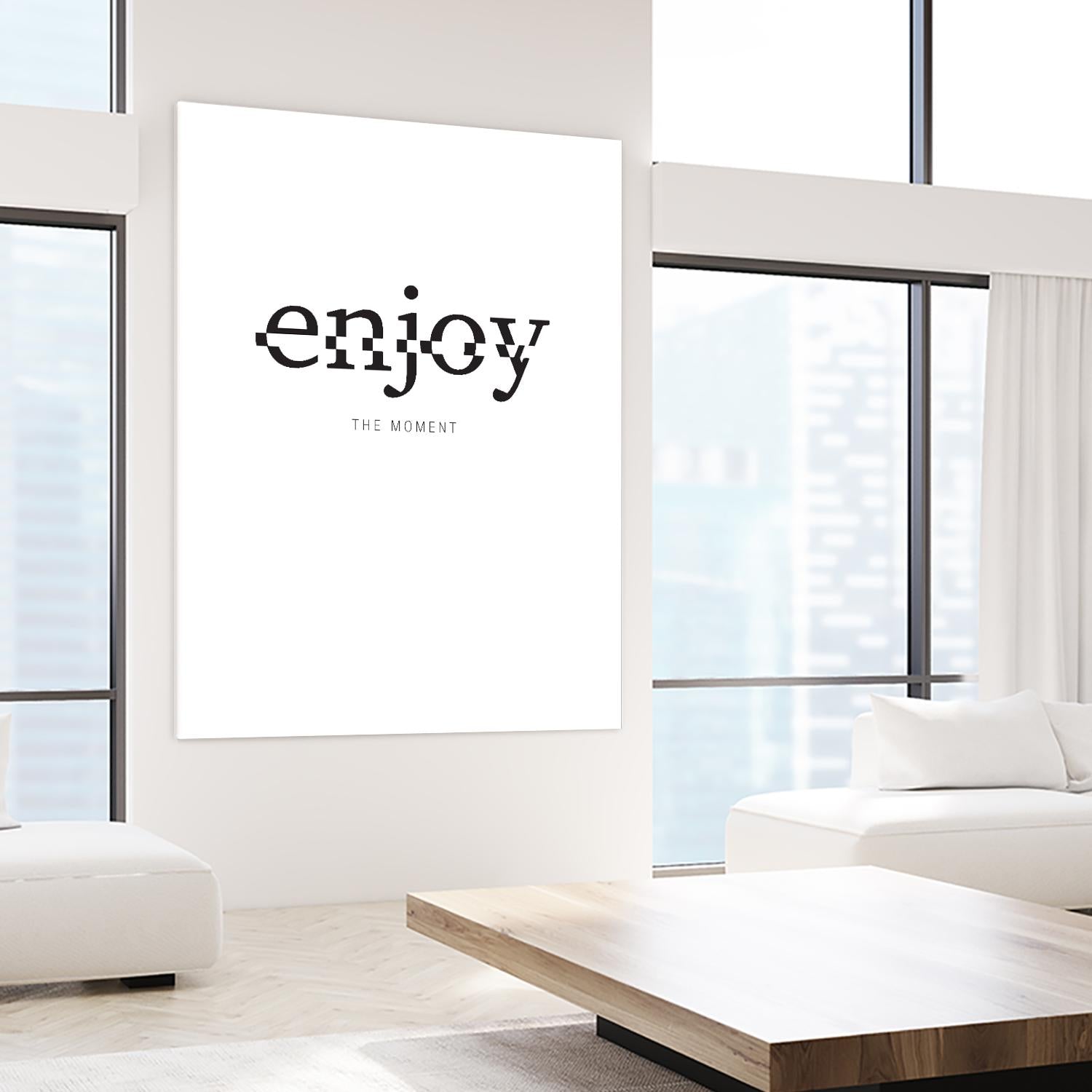 Enjoy by TypeLike on GIANT ART - multicolor design/type; inspirational