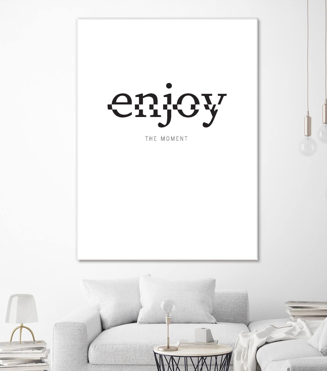Enjoy by TypeLike on GIANT ART - multicolor design/type; inspirational