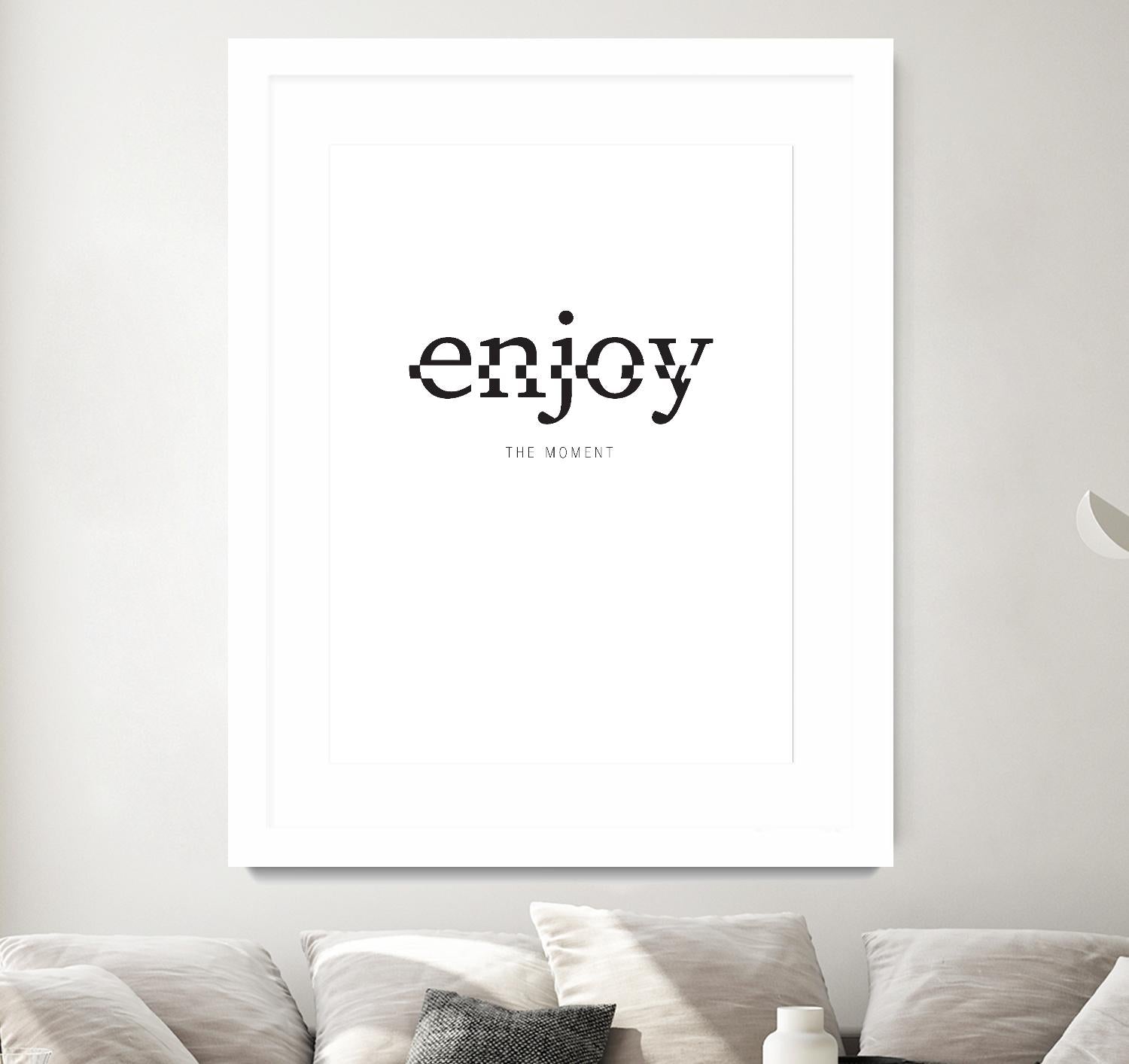 Enjoy by TypeLike on GIANT ART - multicolor design/type; inspirational