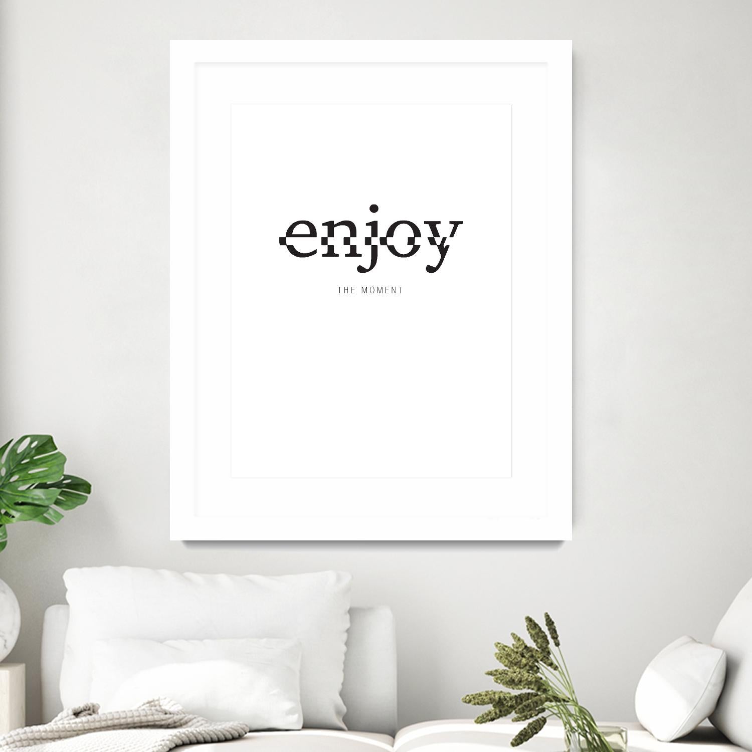 Enjoy by TypeLike on GIANT ART - multicolor design/type; inspirational