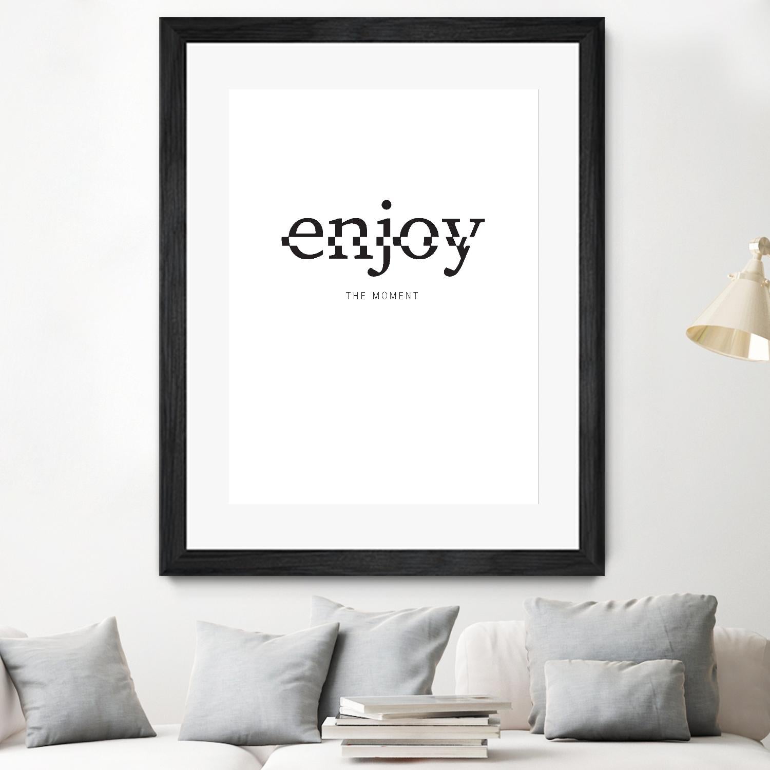 Enjoy by TypeLike on GIANT ART - multicolor design/type; inspirational