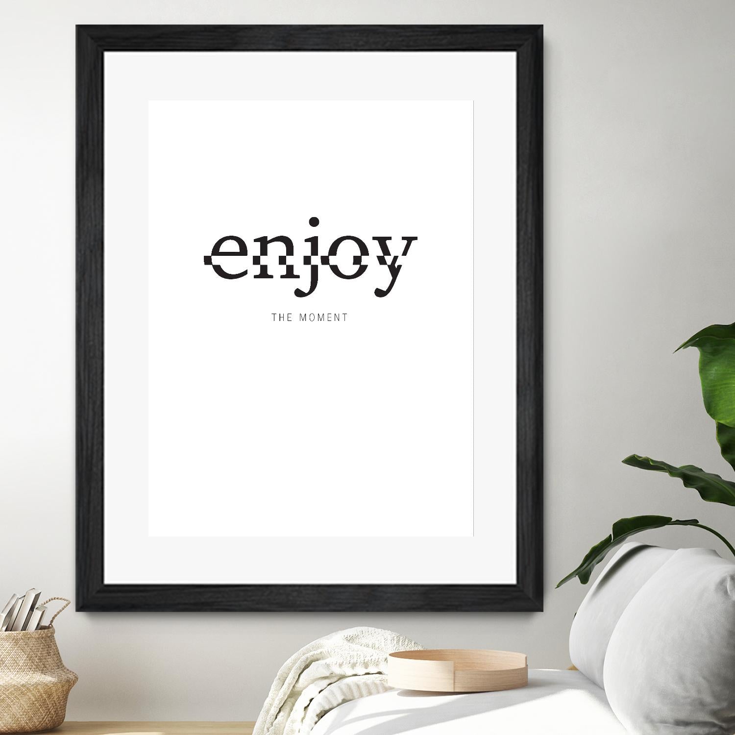 Enjoy by TypeLike on GIANT ART - multicolor design/type; inspirational