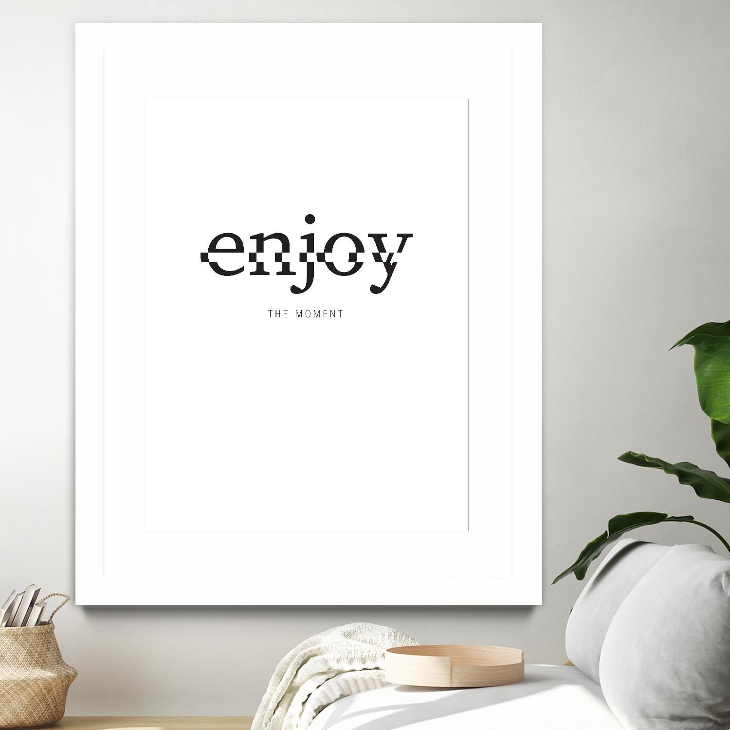 Enjoy by TypeLike on GIANT ART - multicolor design/type; inspirational