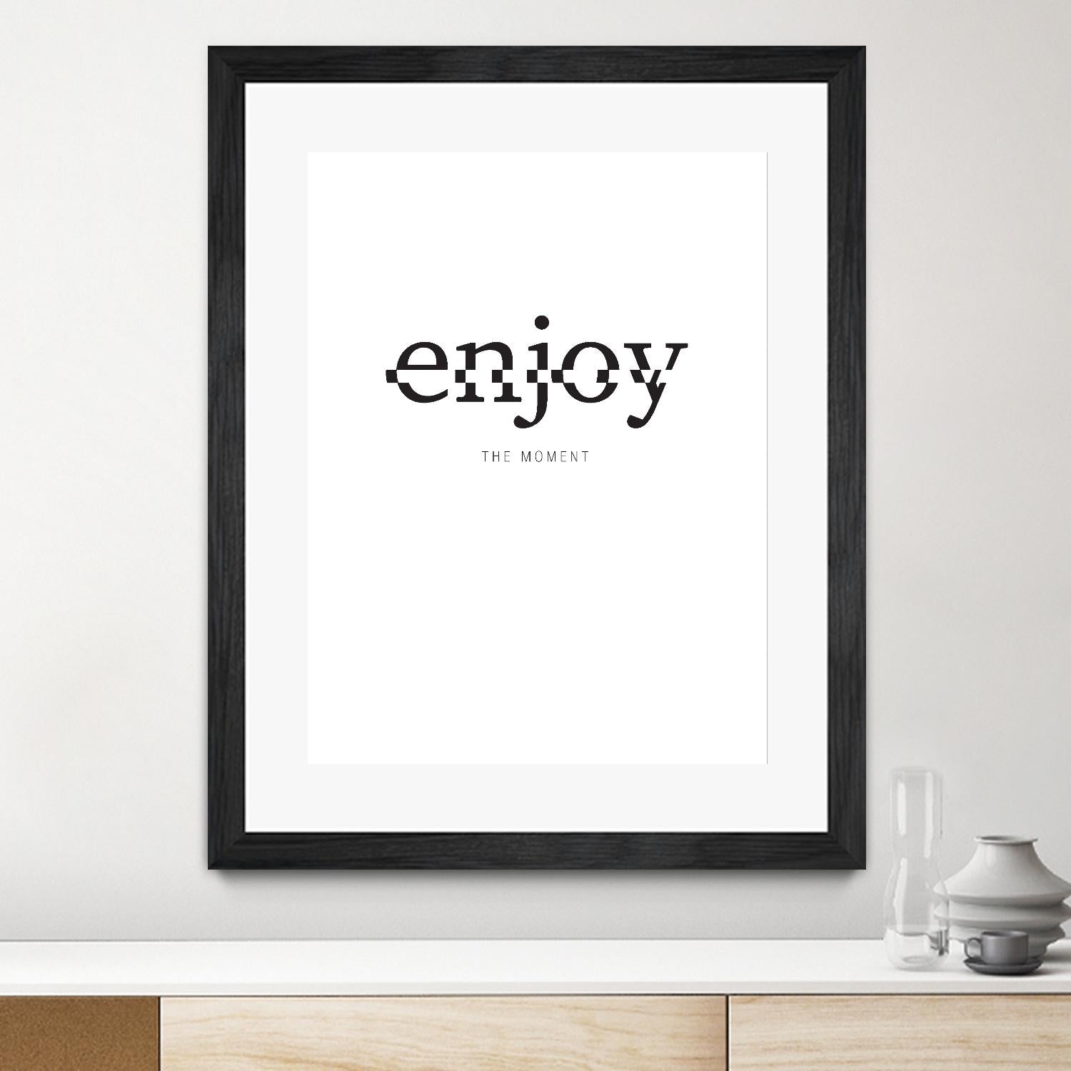 Enjoy by TypeLike on GIANT ART - multicolor design/type; inspirational