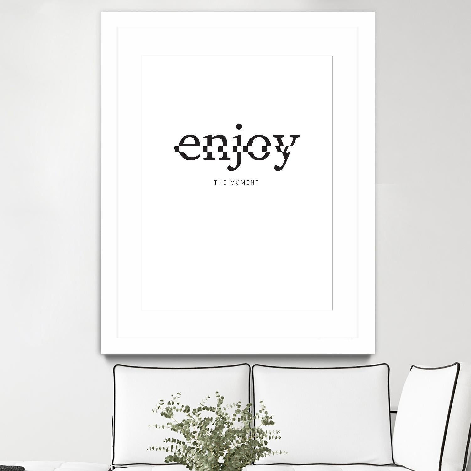 Enjoy by TypeLike on GIANT ART - multicolor design/type; inspirational
