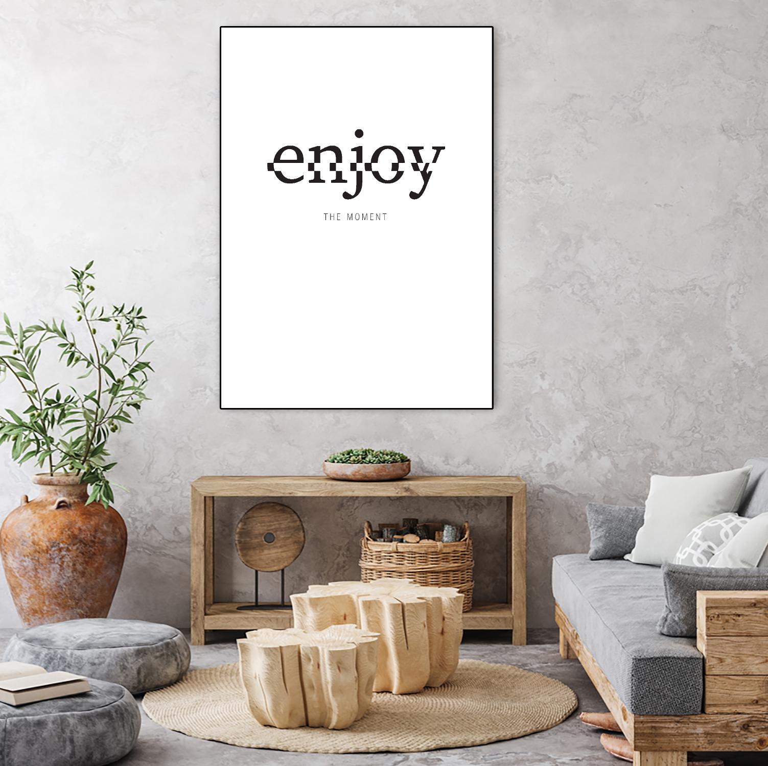 Enjoy by TypeLike on GIANT ART - multicolor design/type; inspirational