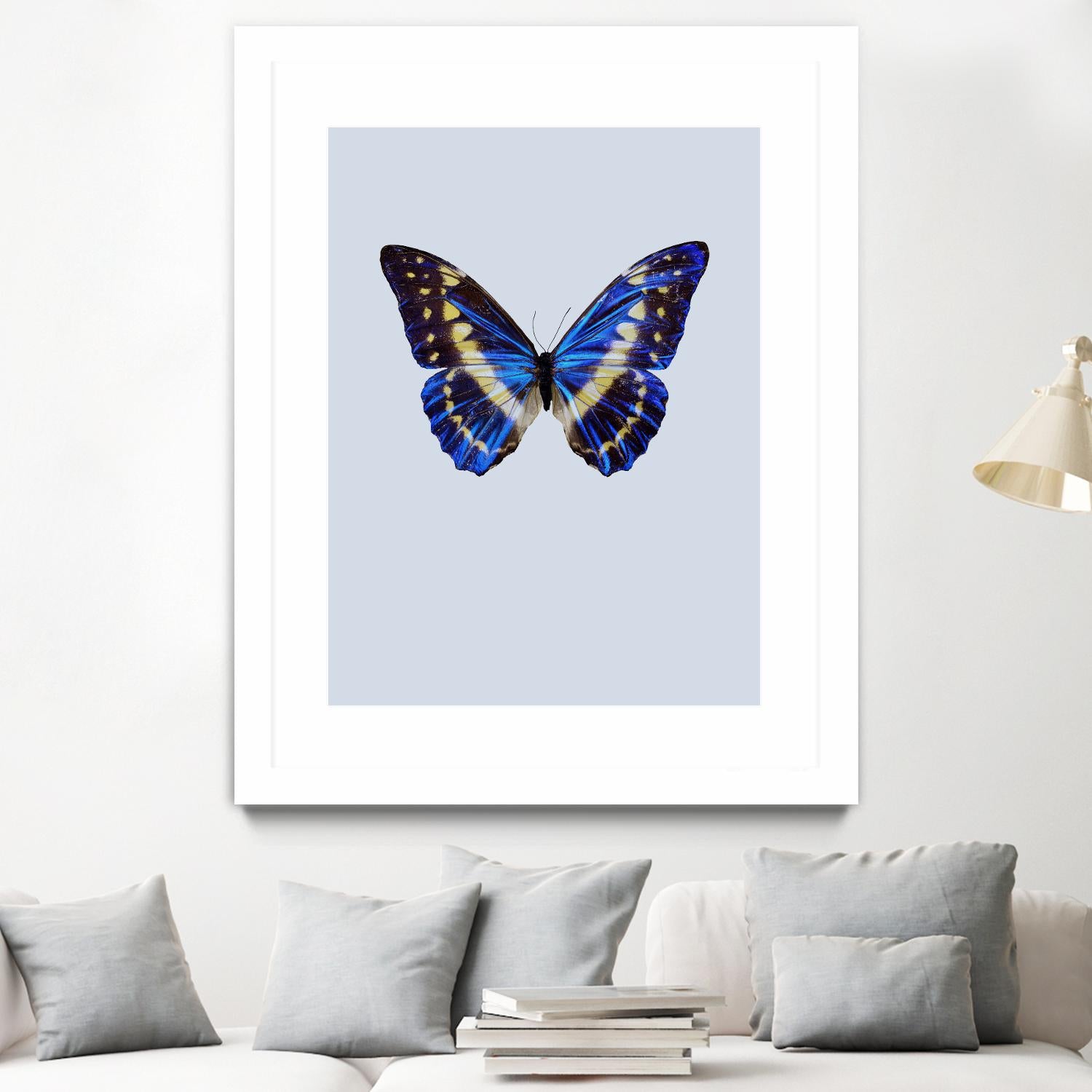 Blue Butterfly by Incado on GIANT ART - multicolor animals; floral/still life