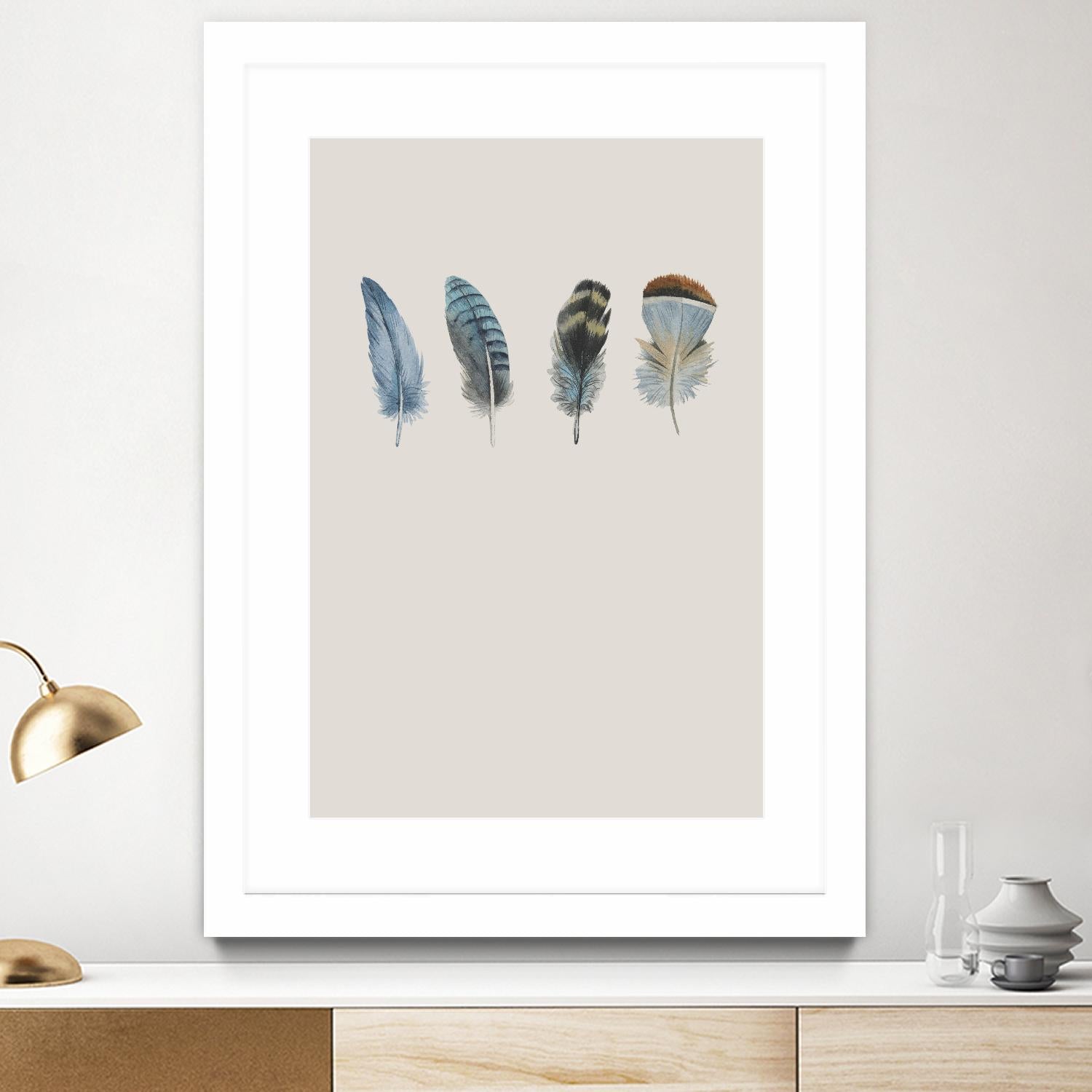 Feather 11 by Incado on GIANT ART - multicolor floral/still life