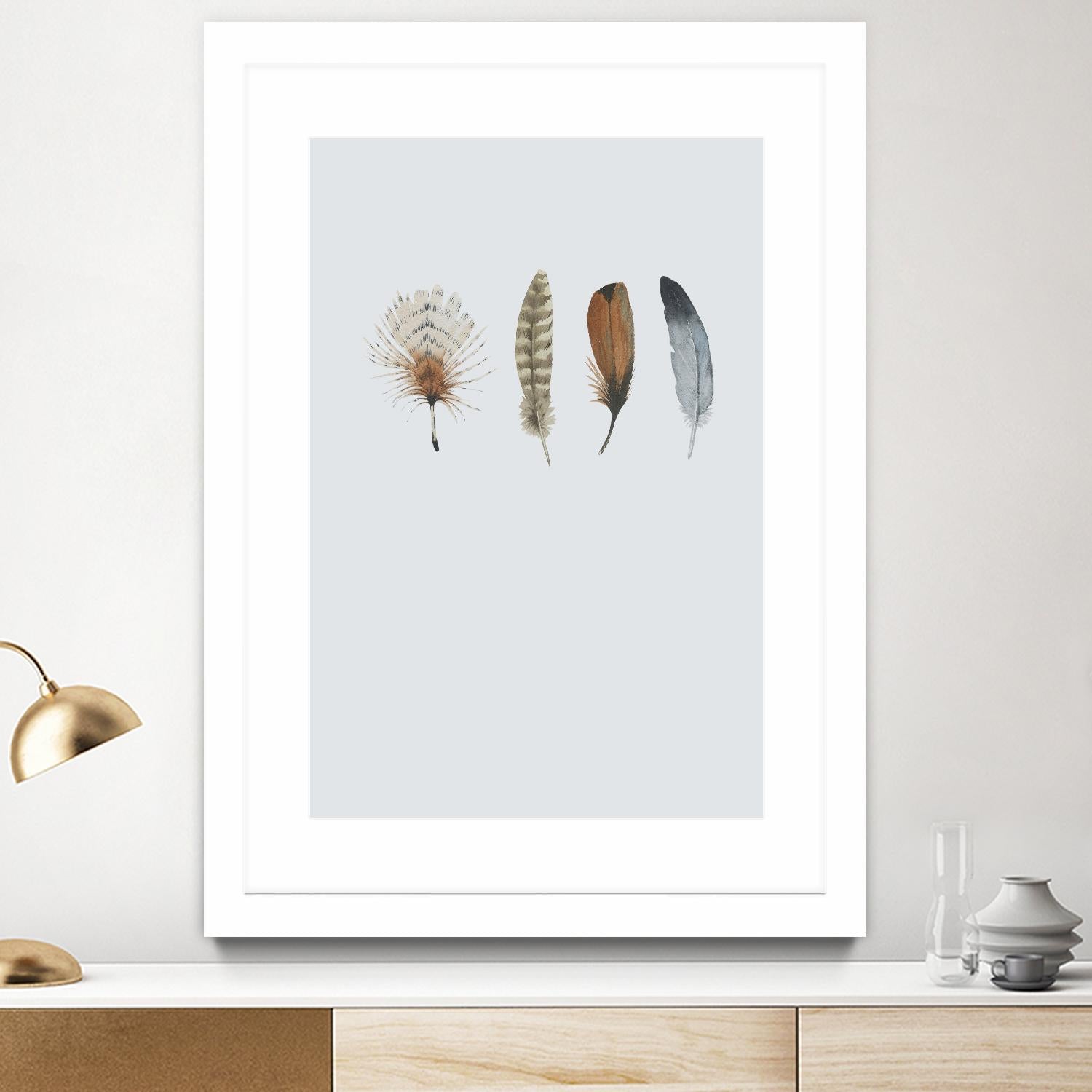 Feather 12 by Incado on GIANT ART - multicolor floral/still life