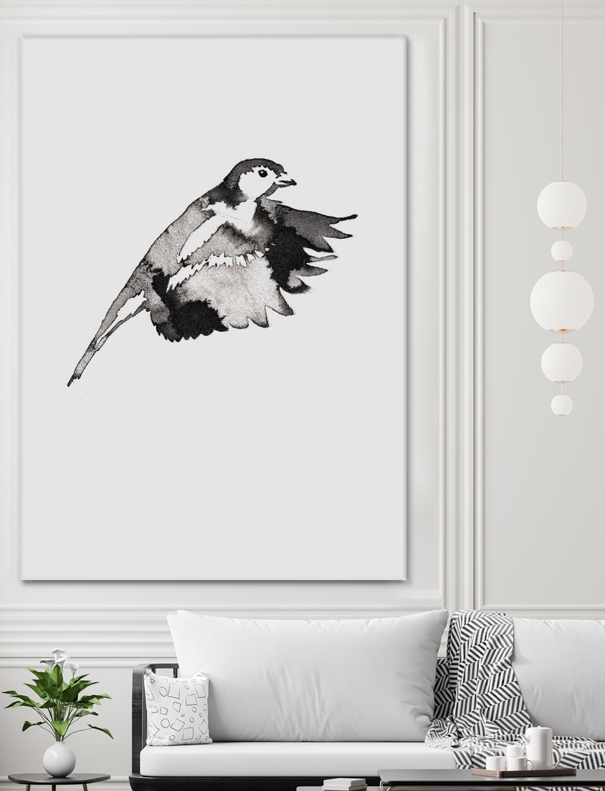 Flying Bird II by Incado on GIANT ART - multicolor animals
