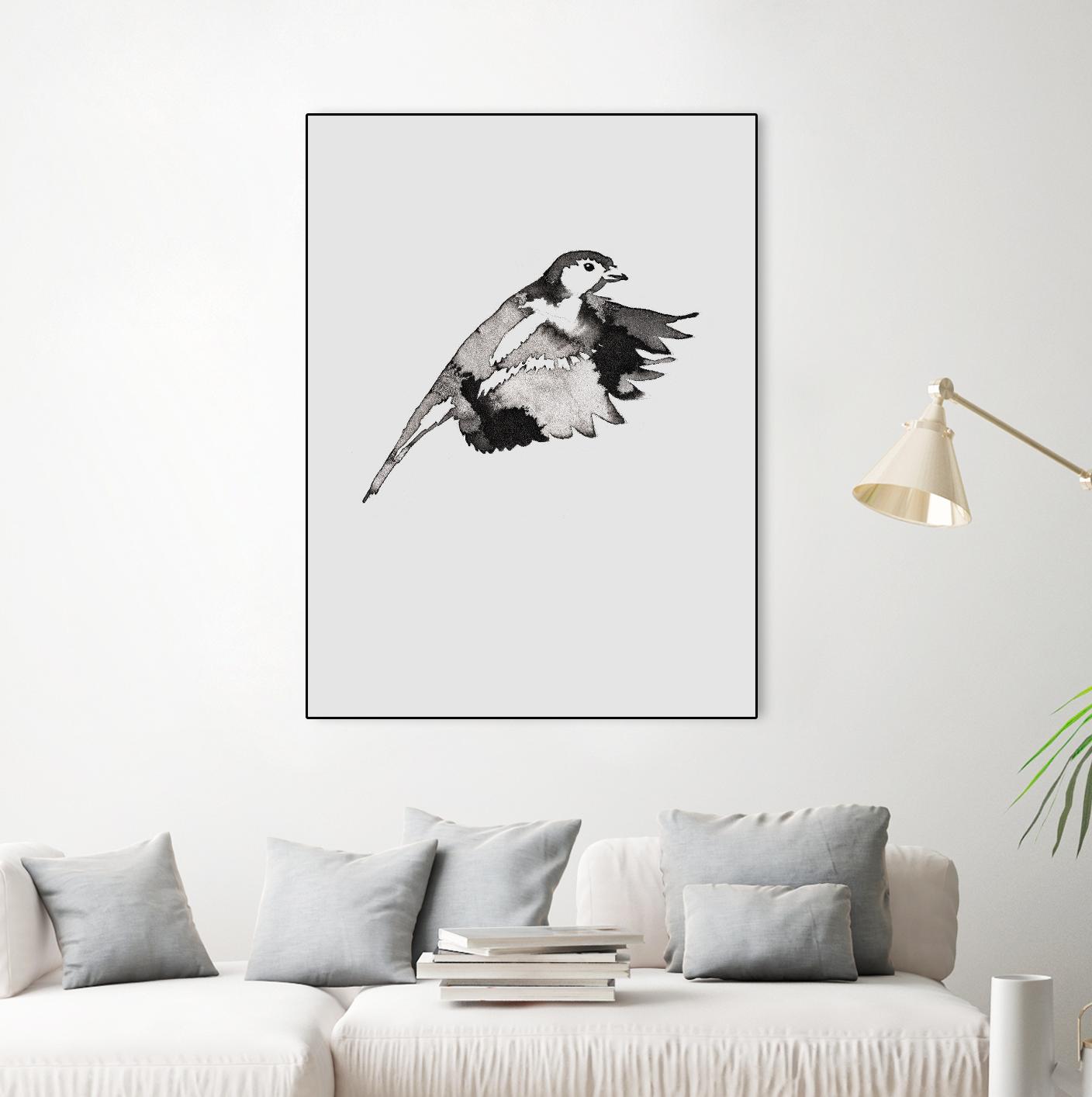 Flying Bird II by Incado on GIANT ART - multicolor animals