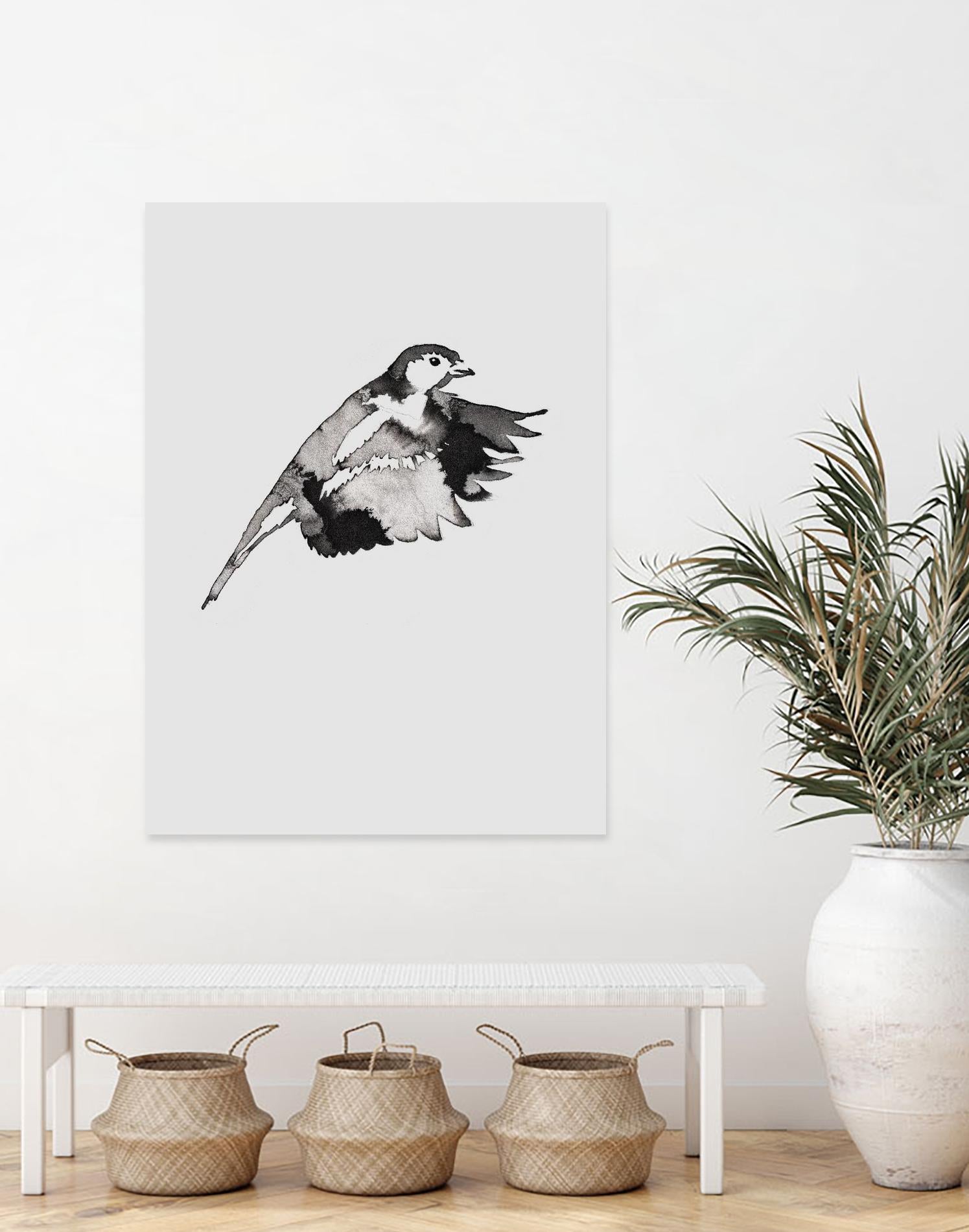 Flying Bird II by Incado on GIANT ART - multicolor animals