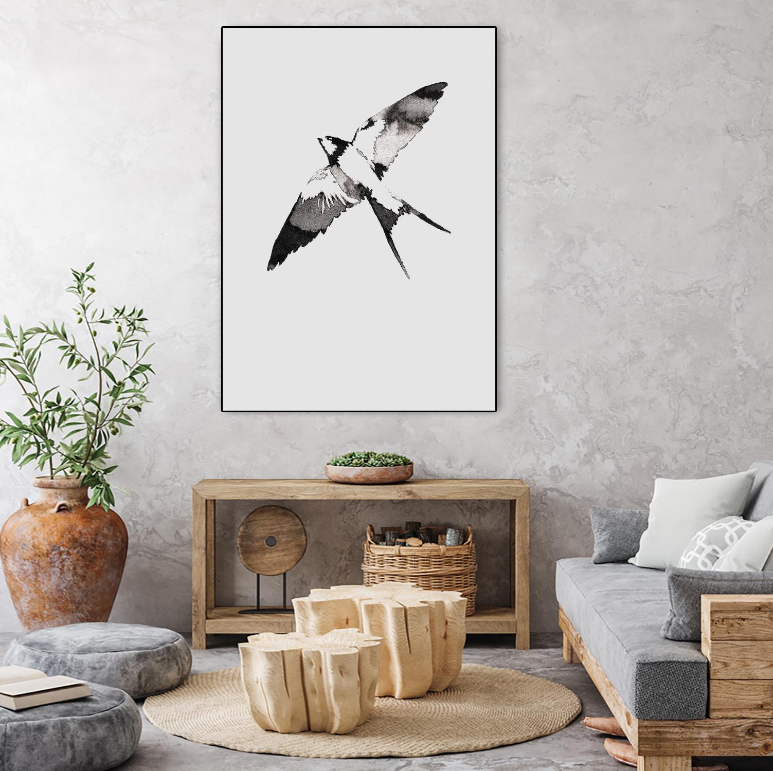 Flying Bird III by Incado on GIANT ART - multicolor animals