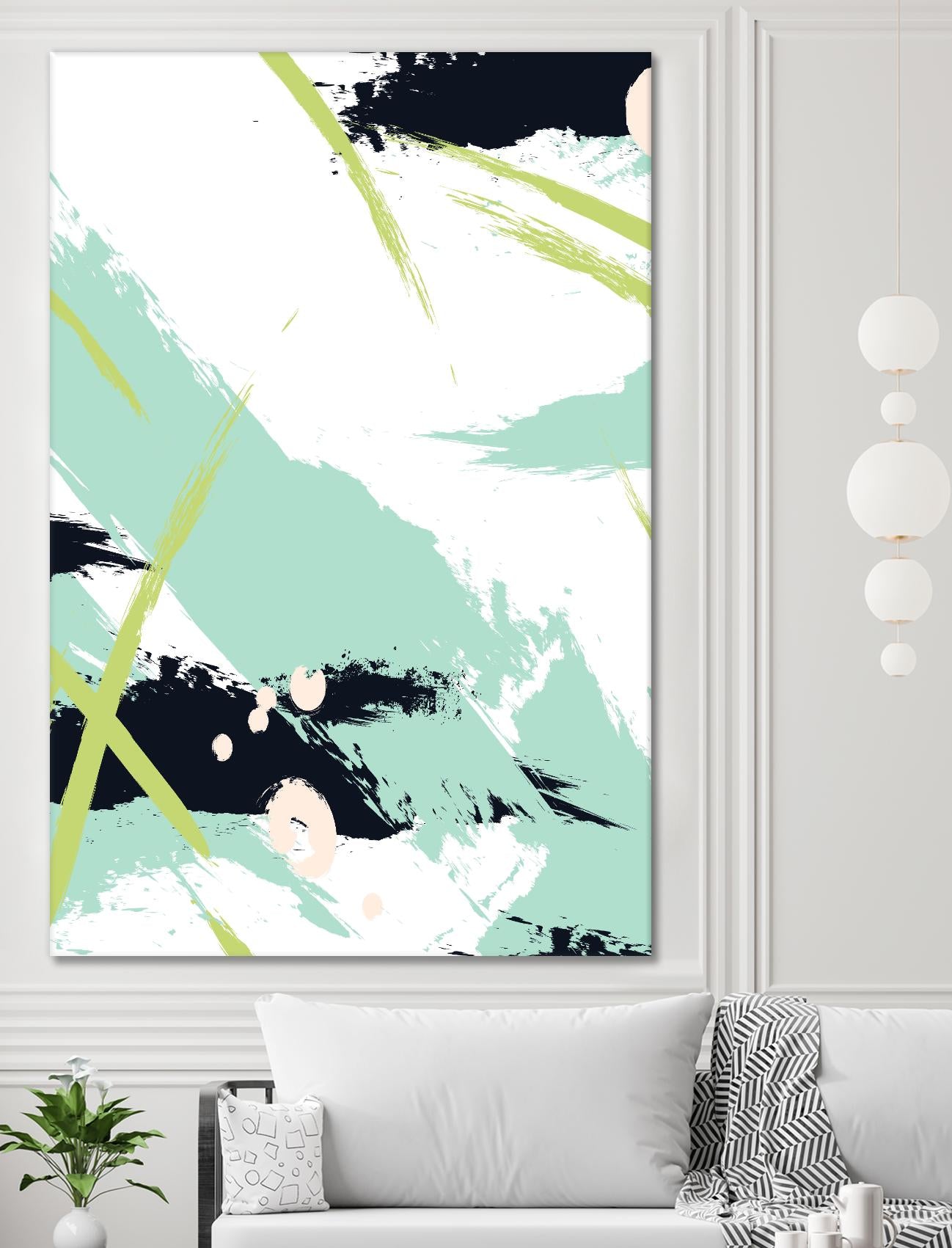 Turquoise by Incado on GIANT ART - multicolor abstracts; contemporary