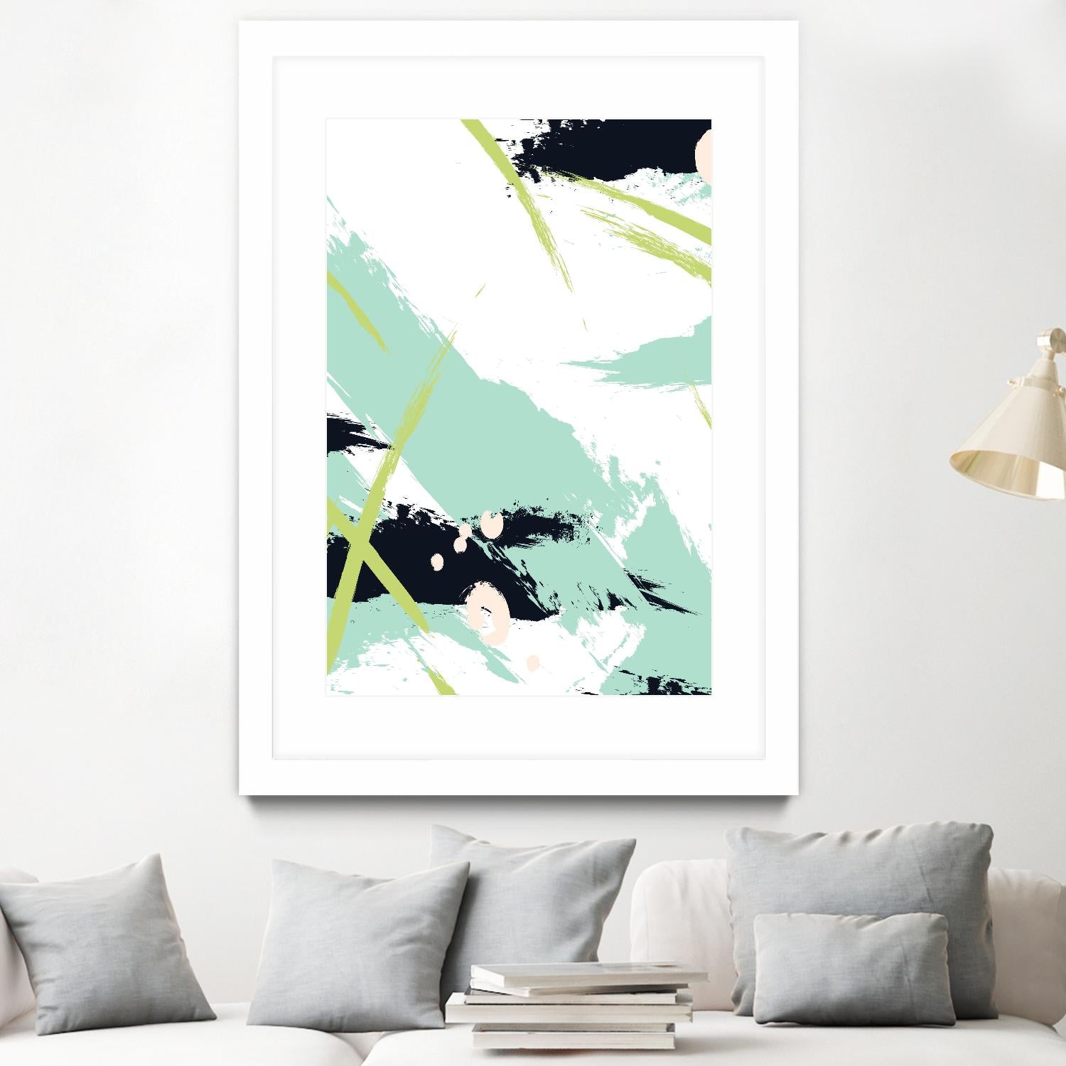 Turquoise by Incado on GIANT ART - multicolor abstracts; contemporary
