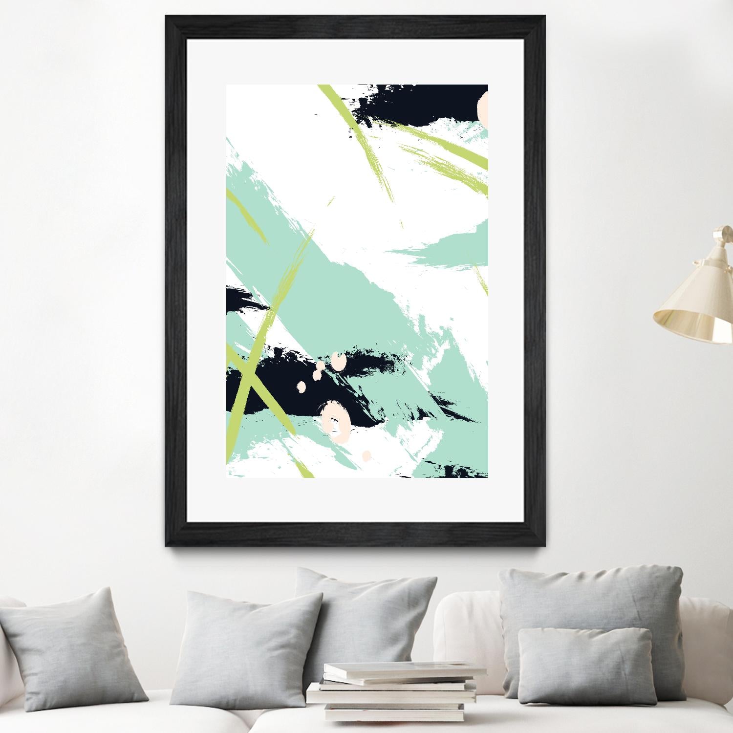 Turquoise by Incado on GIANT ART - multicolor abstracts; contemporary