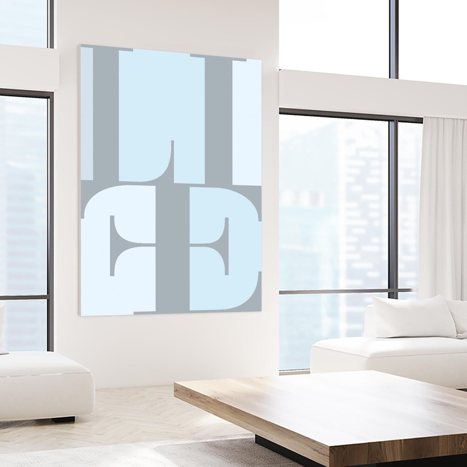 Life by TypeLike on GIANT ART - multicolor design/type; contemporary