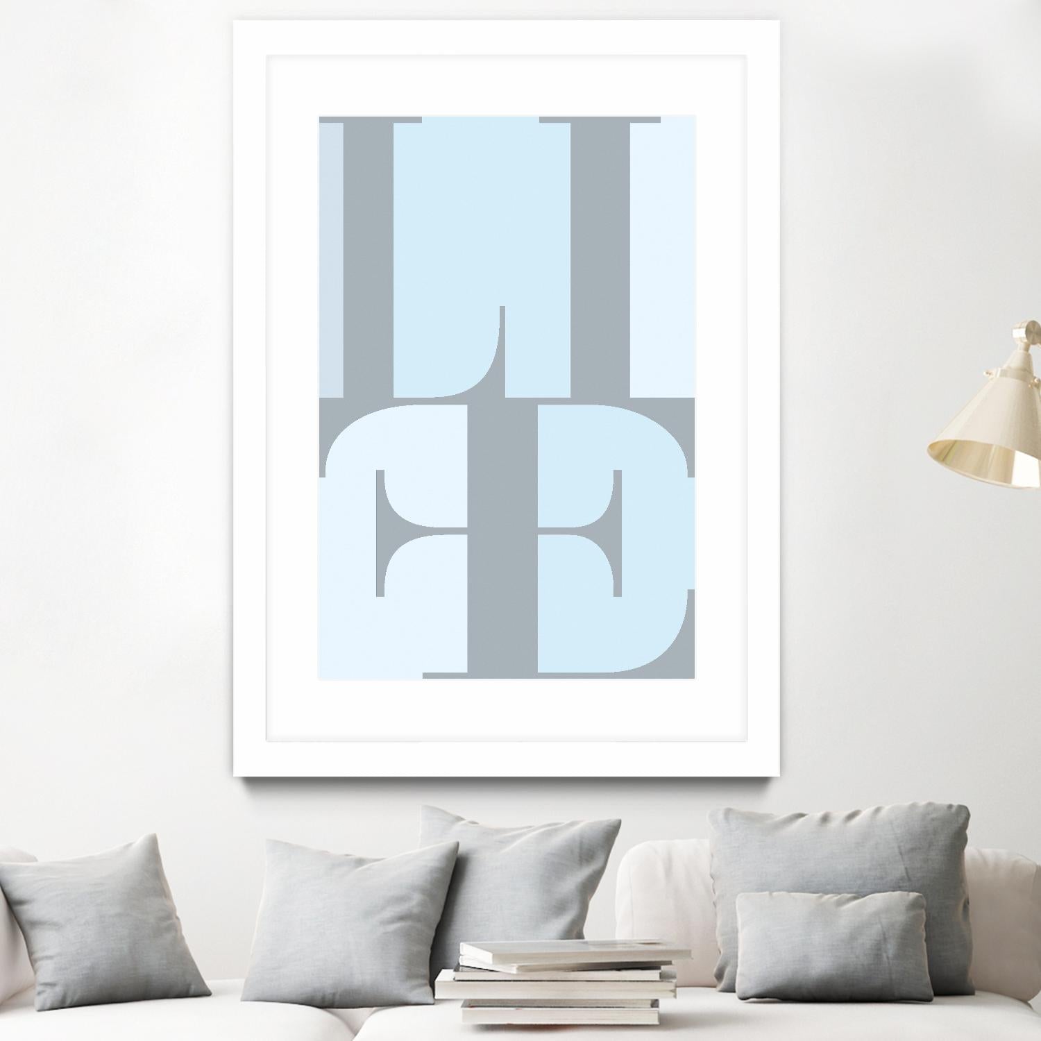 Life by TypeLike on GIANT ART - multicolor design/type; contemporary