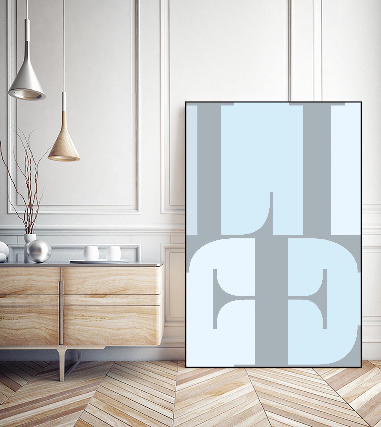 Life by TypeLike on GIANT ART - multicolor design/type; contemporary