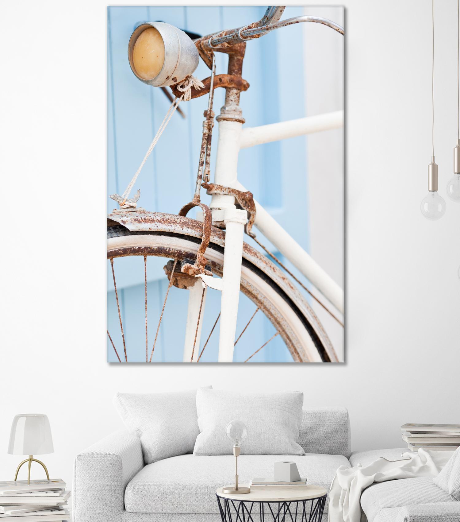 Old Bike by PhotoINC Studio on GIANT ART - multicolor photography; floral/still life