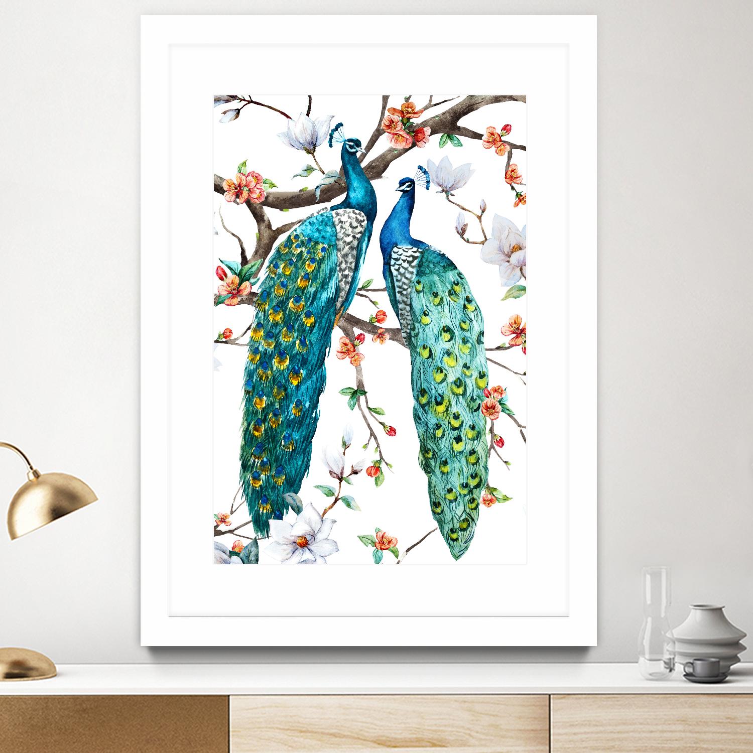 Paradis Birds I by Incado on GIANT ART - multicolor animals