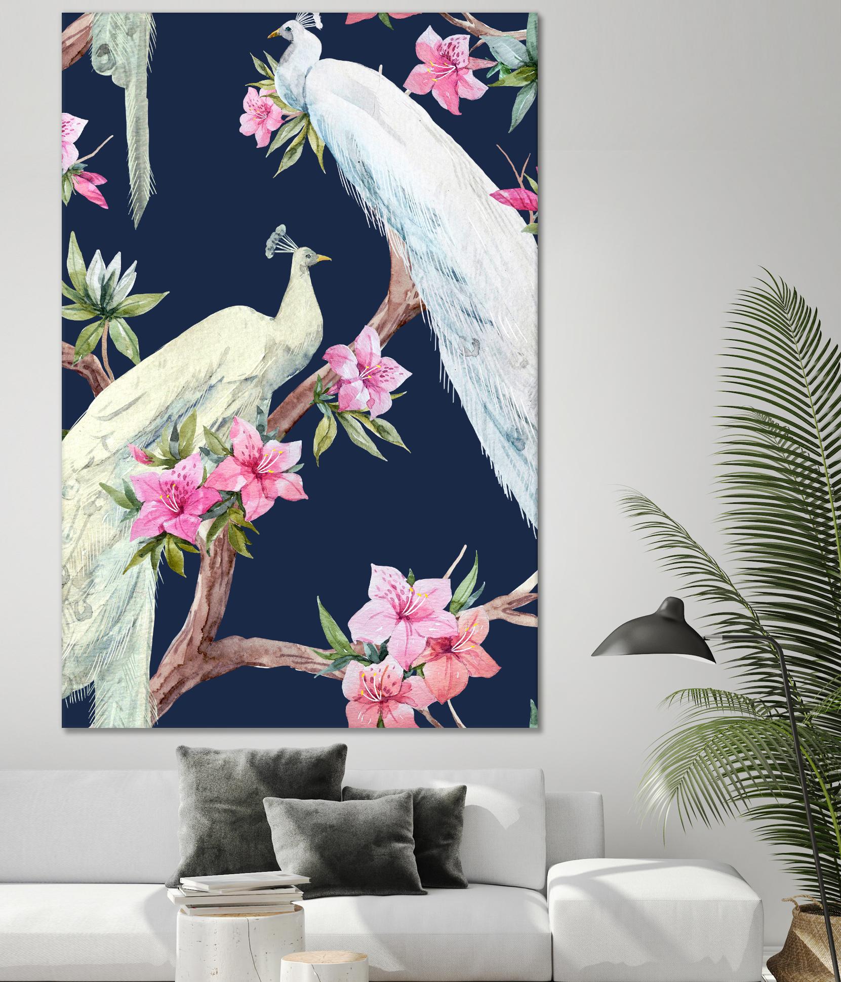 Paradis Birds II by Incado on GIANT ART - multicolor animals